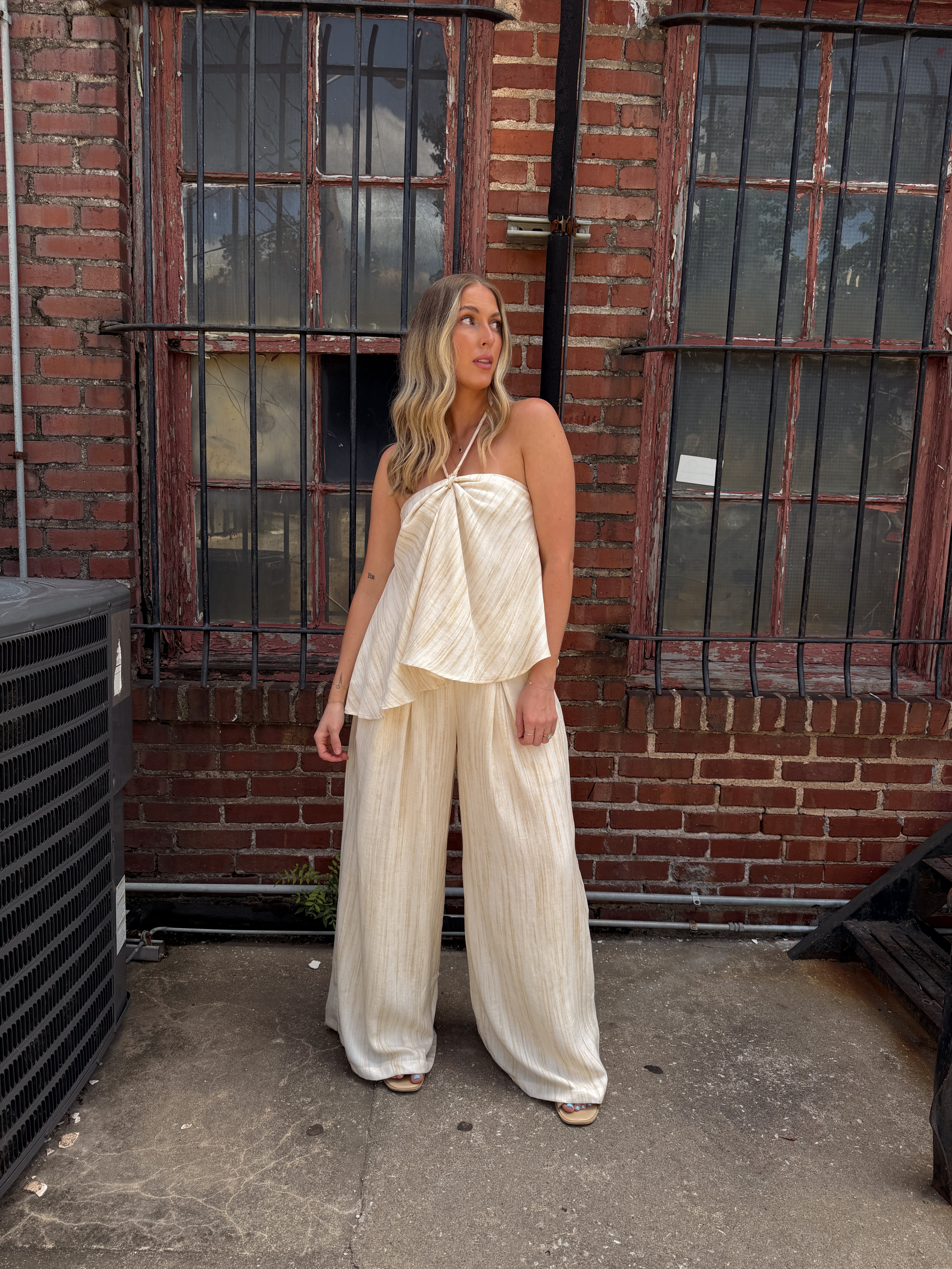 Bri Halter Top - Toast