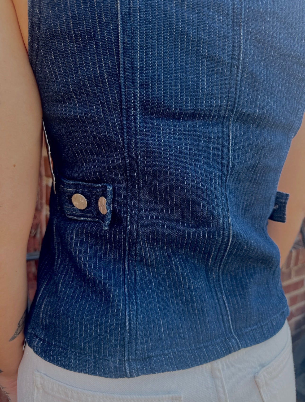 Jiji Nils Vest in Bleu Marine