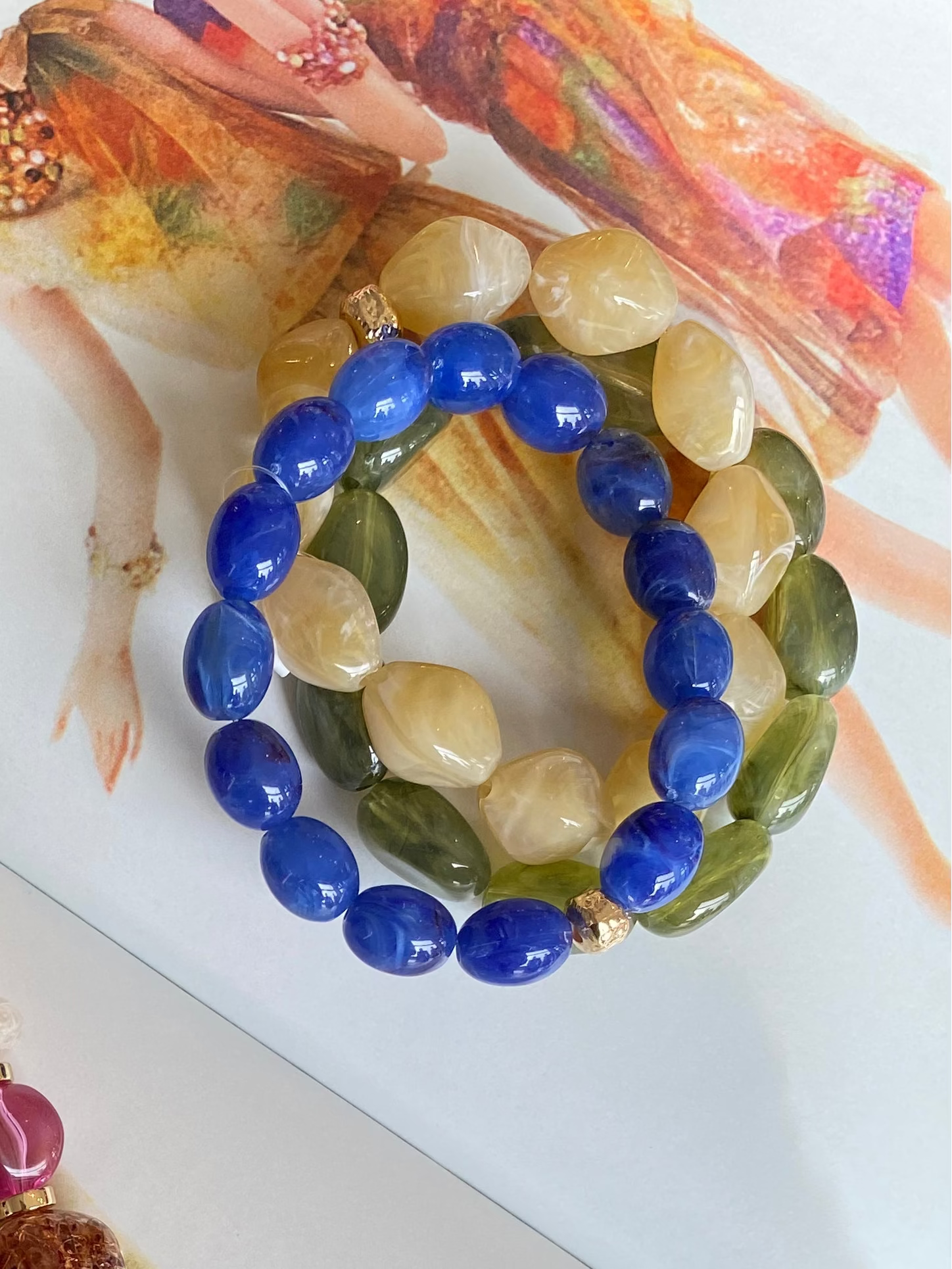 Resin Trio Bracelet