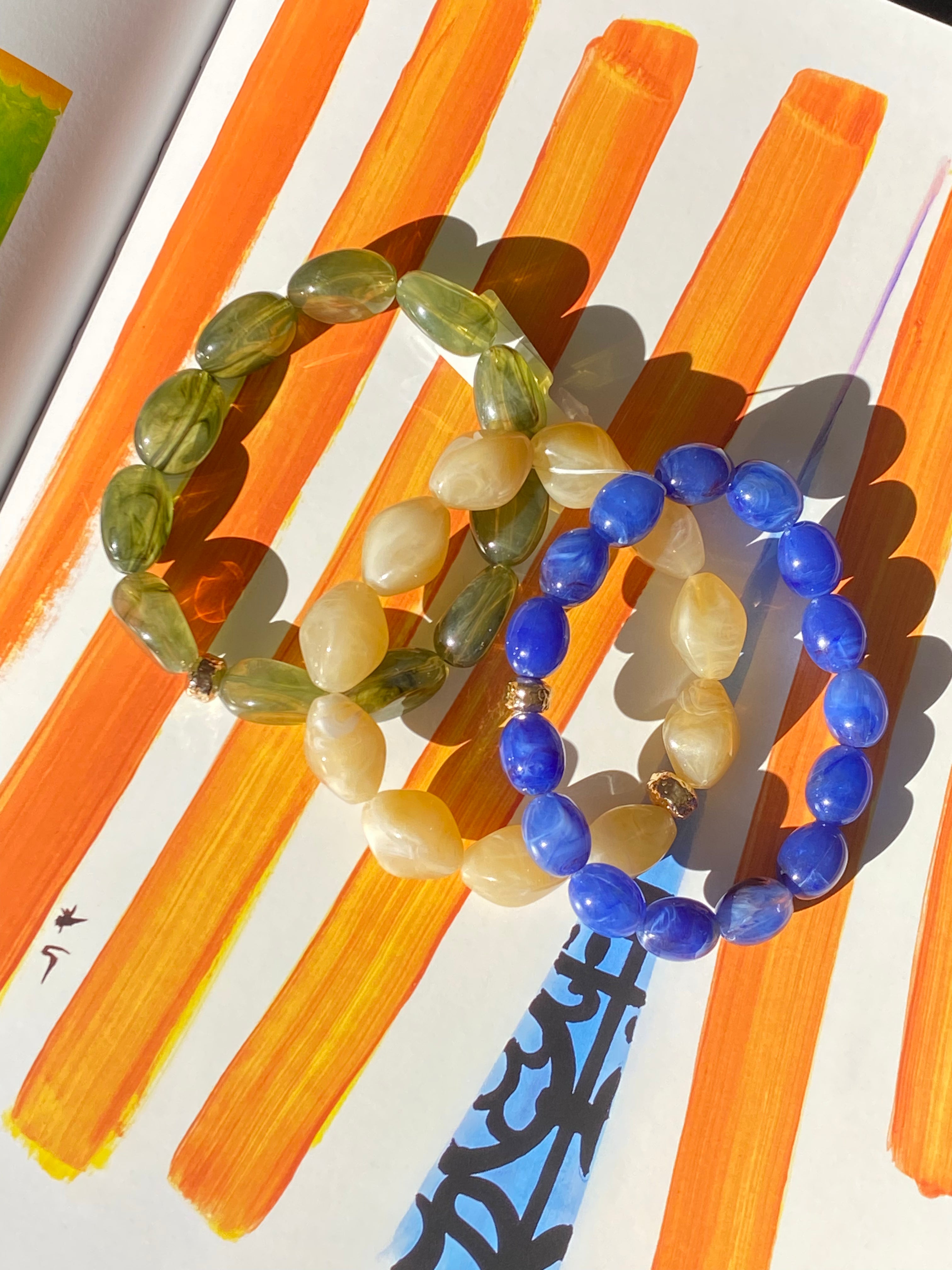 Resin Trio Bracelet