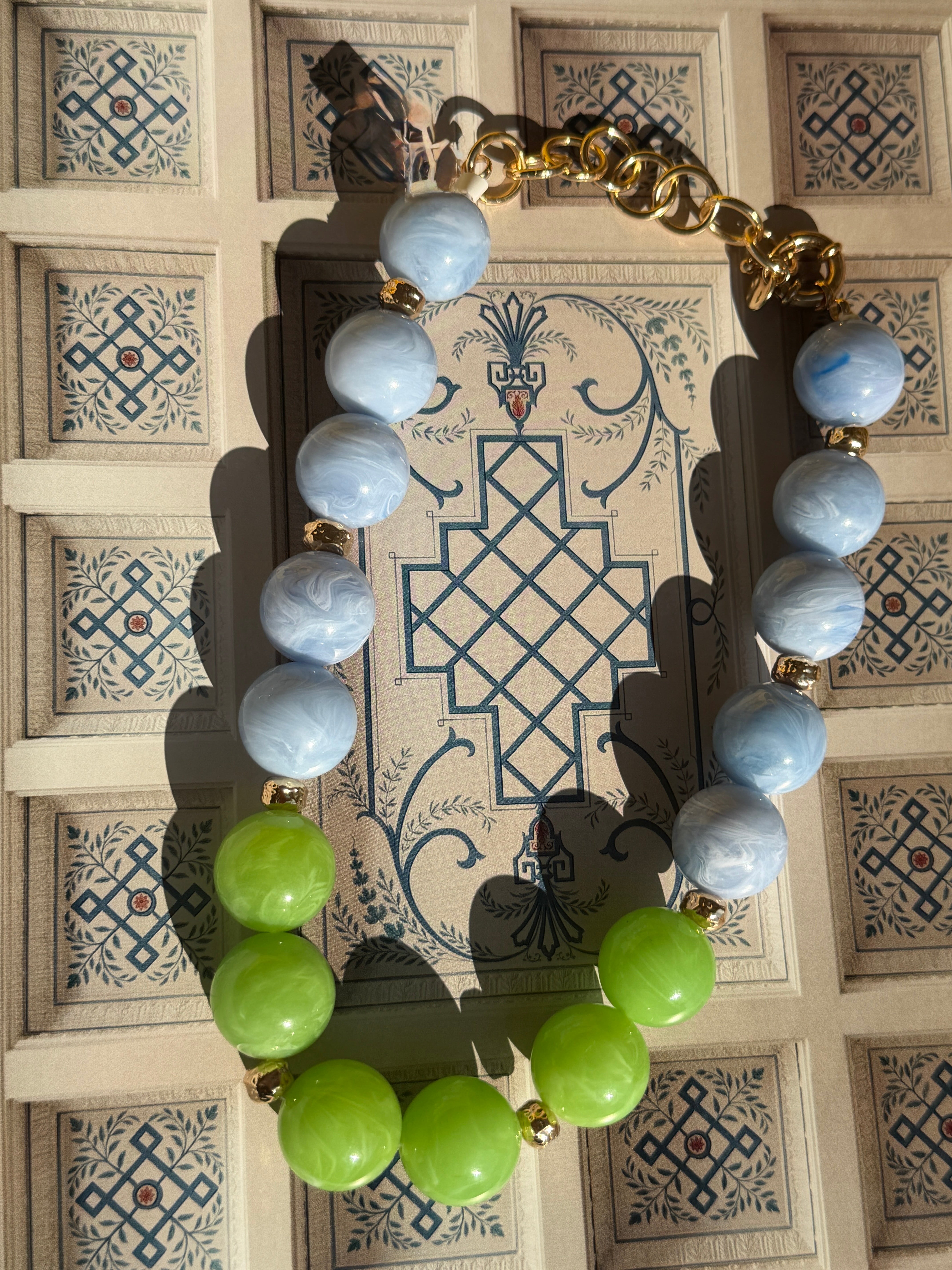 Acetate Beaded Necklace