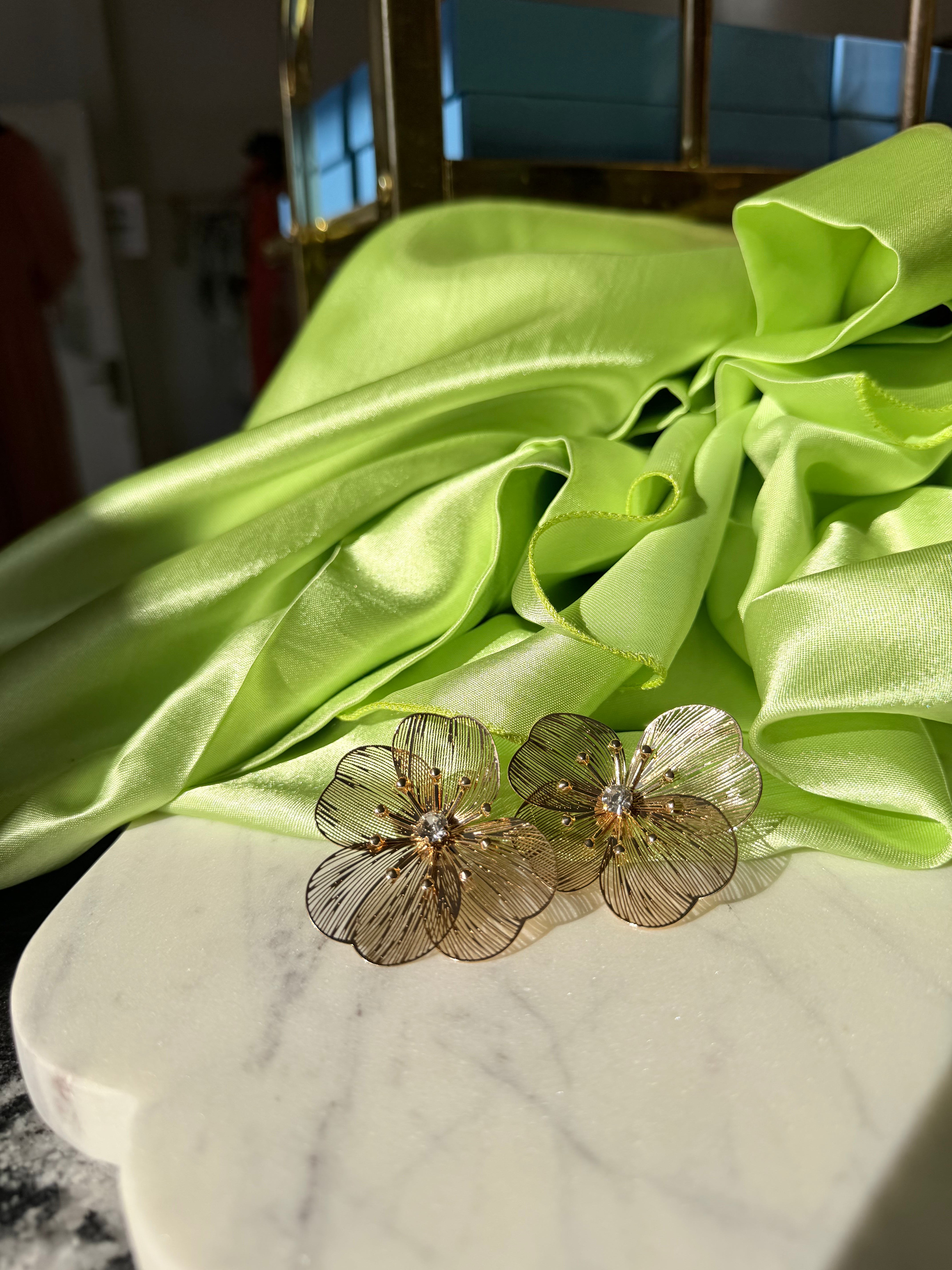 Filigree Flower Earring