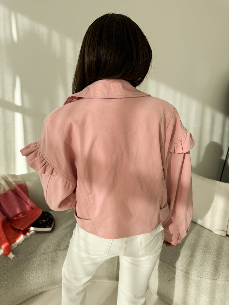 Sweet Dreams Pink Denim Jacket