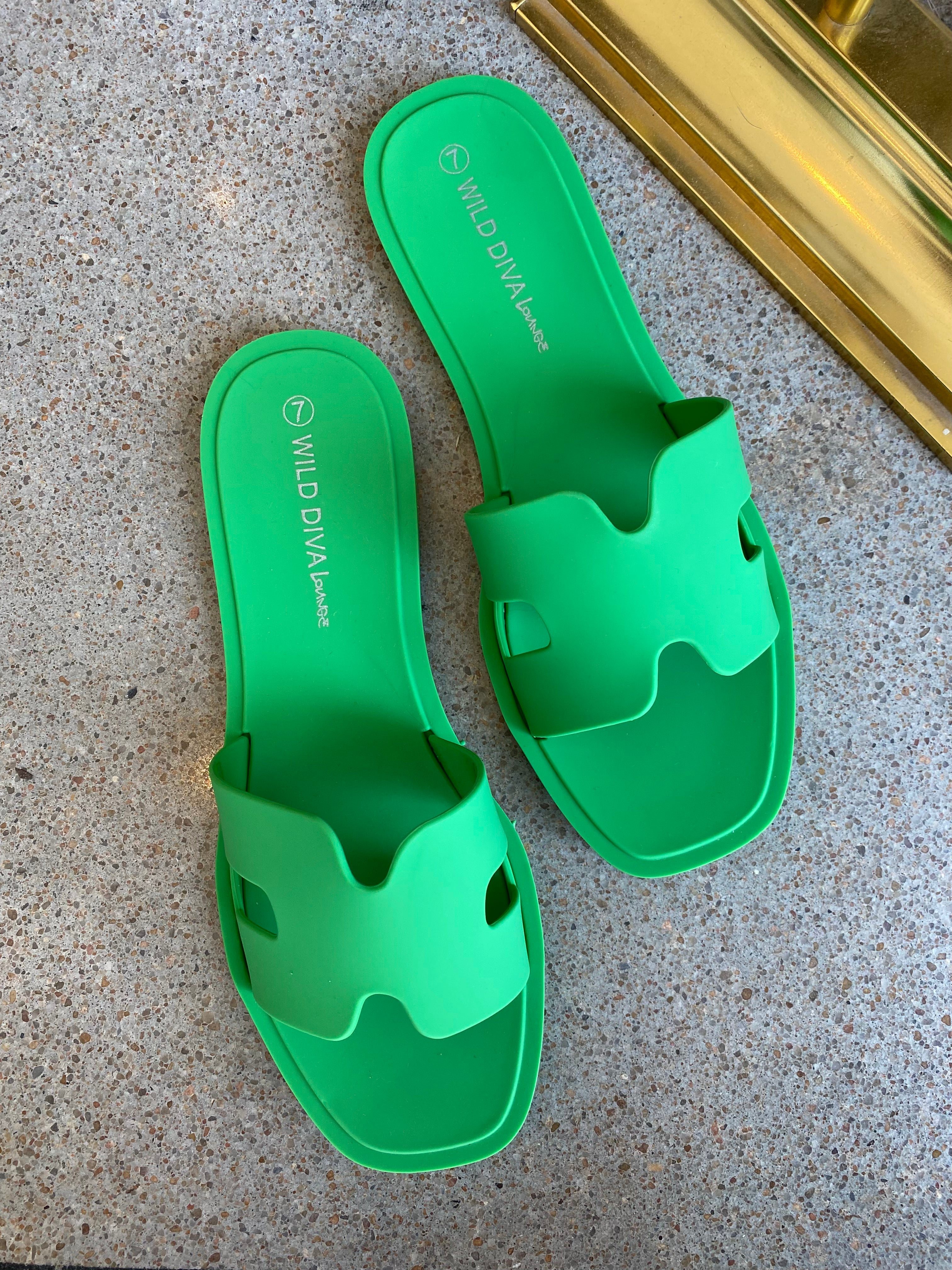 Palms Jelly Sandal in Green