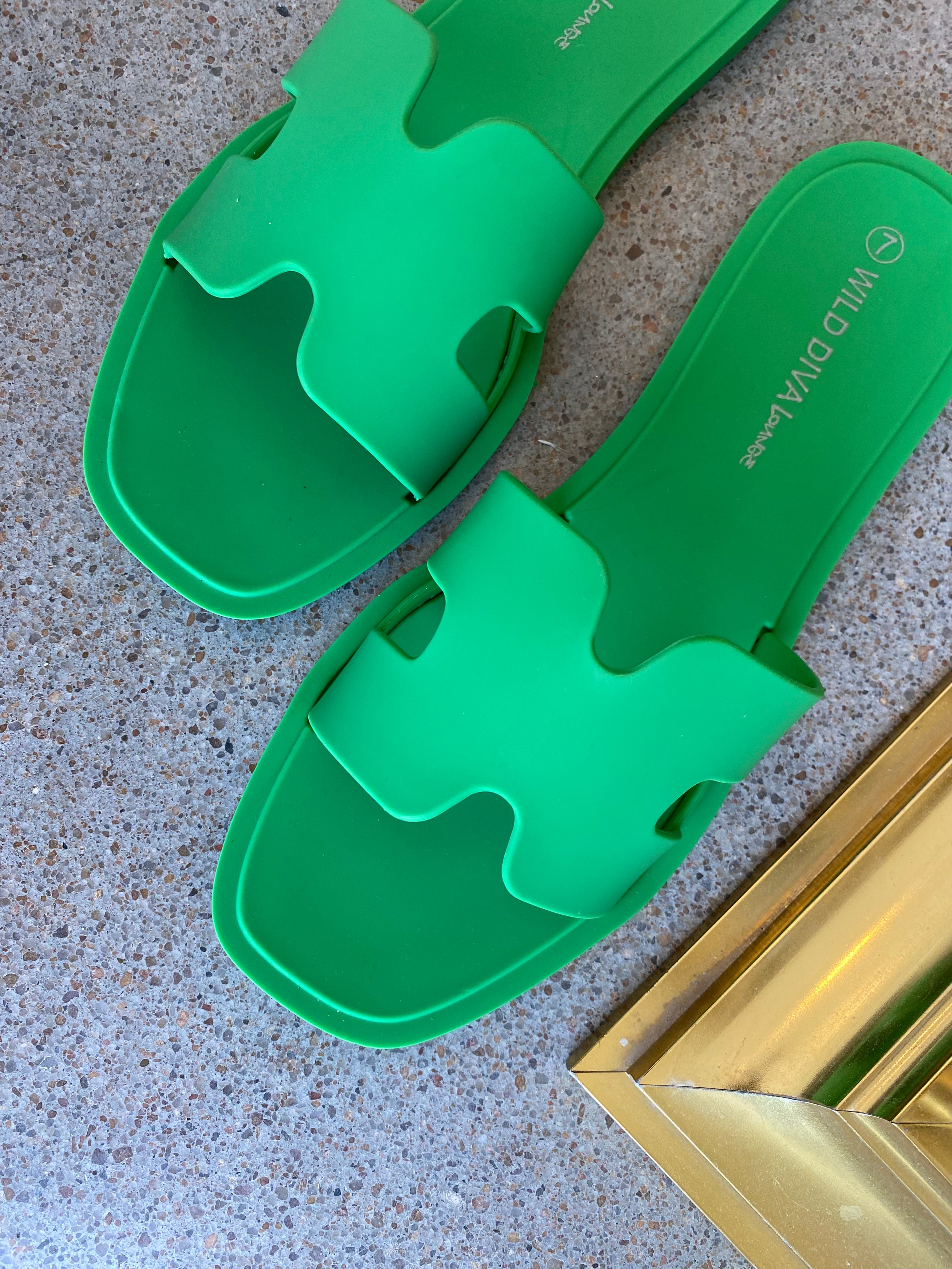 Palms Jelly Sandal in Green