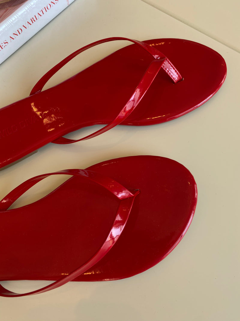 Ruby Red Flip Flop