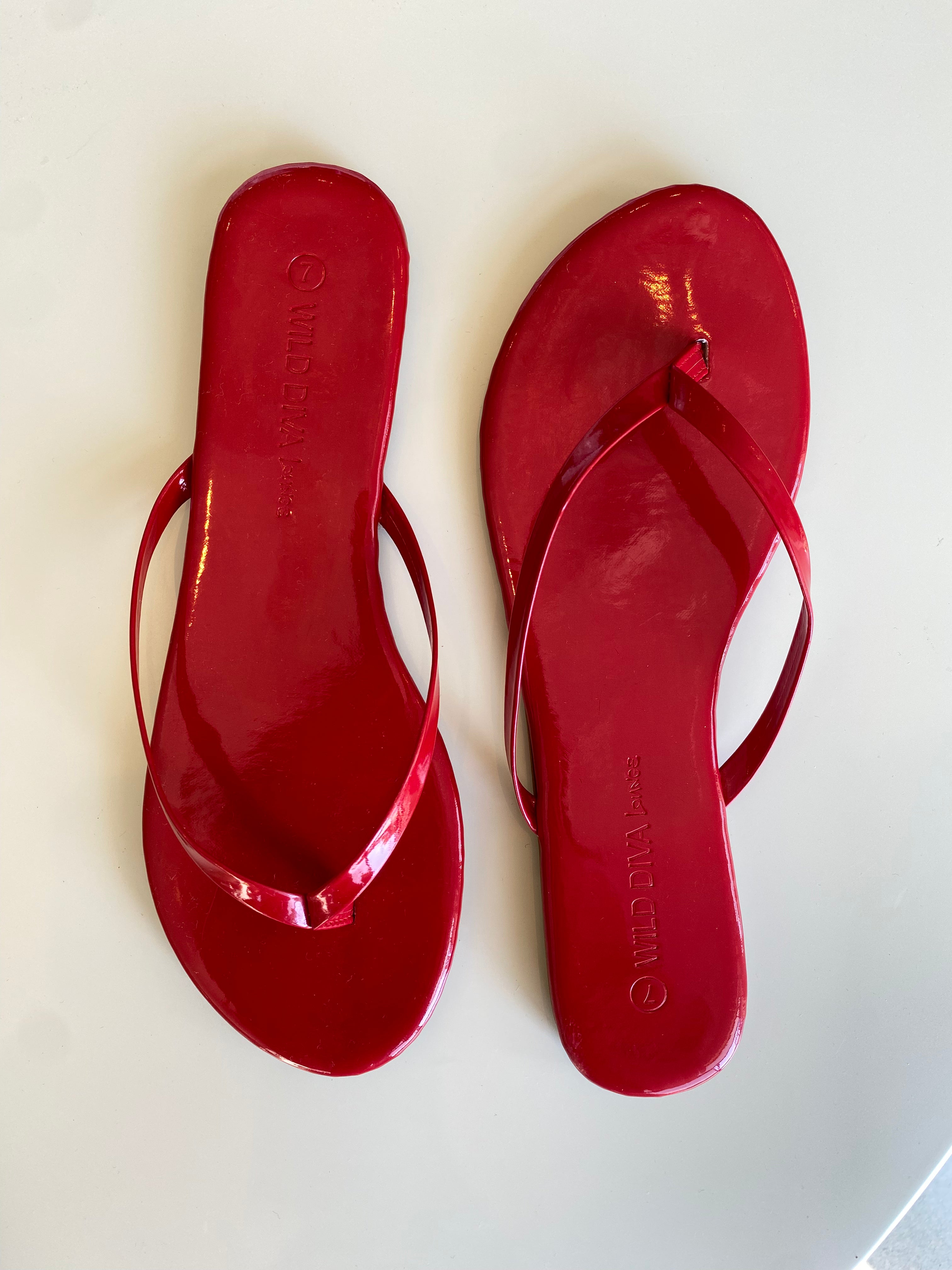 Ruby Red Flip Flop