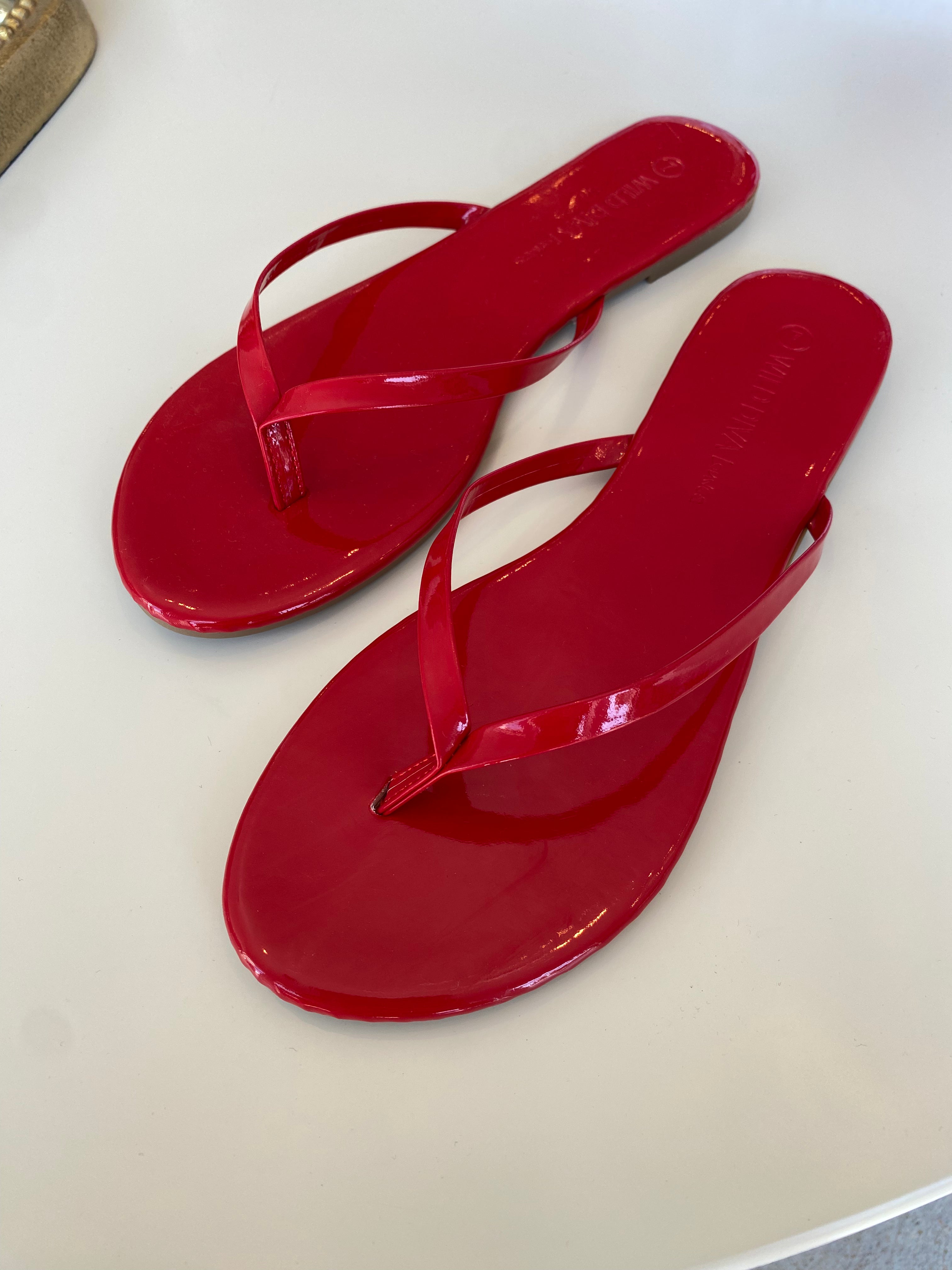 Ruby Red Flip Flop