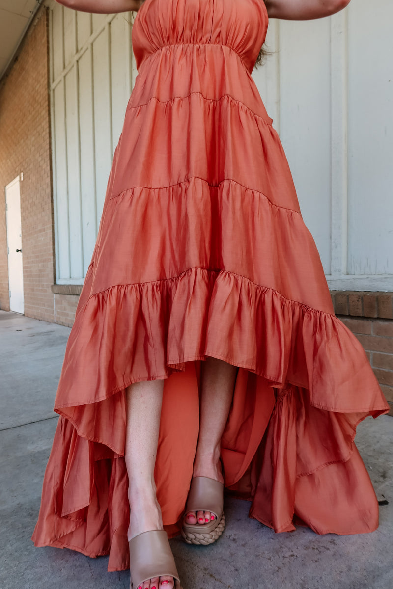 Sunset Dreams Mock Neck Dress