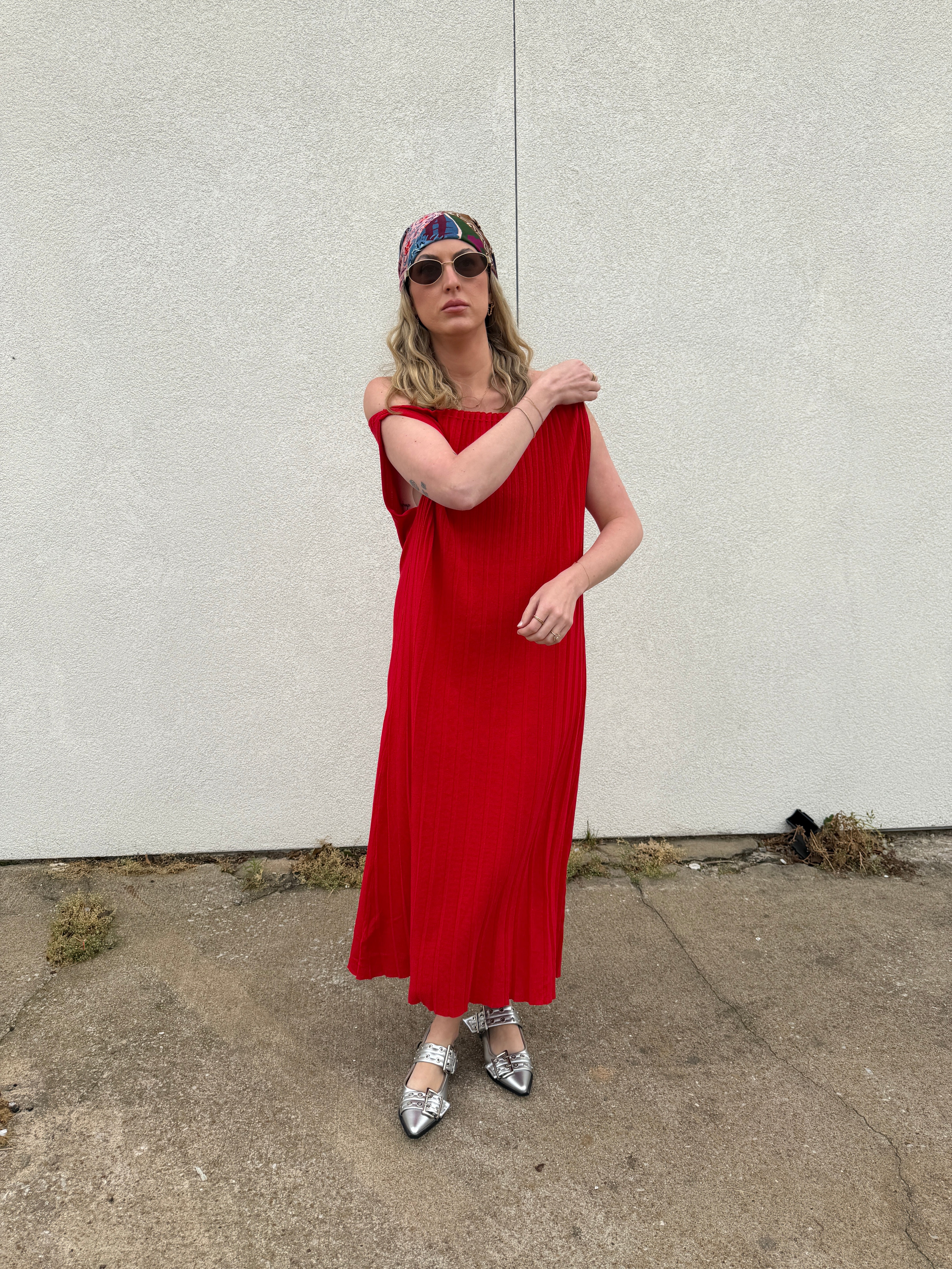 Jiji William Dress in Rouge
