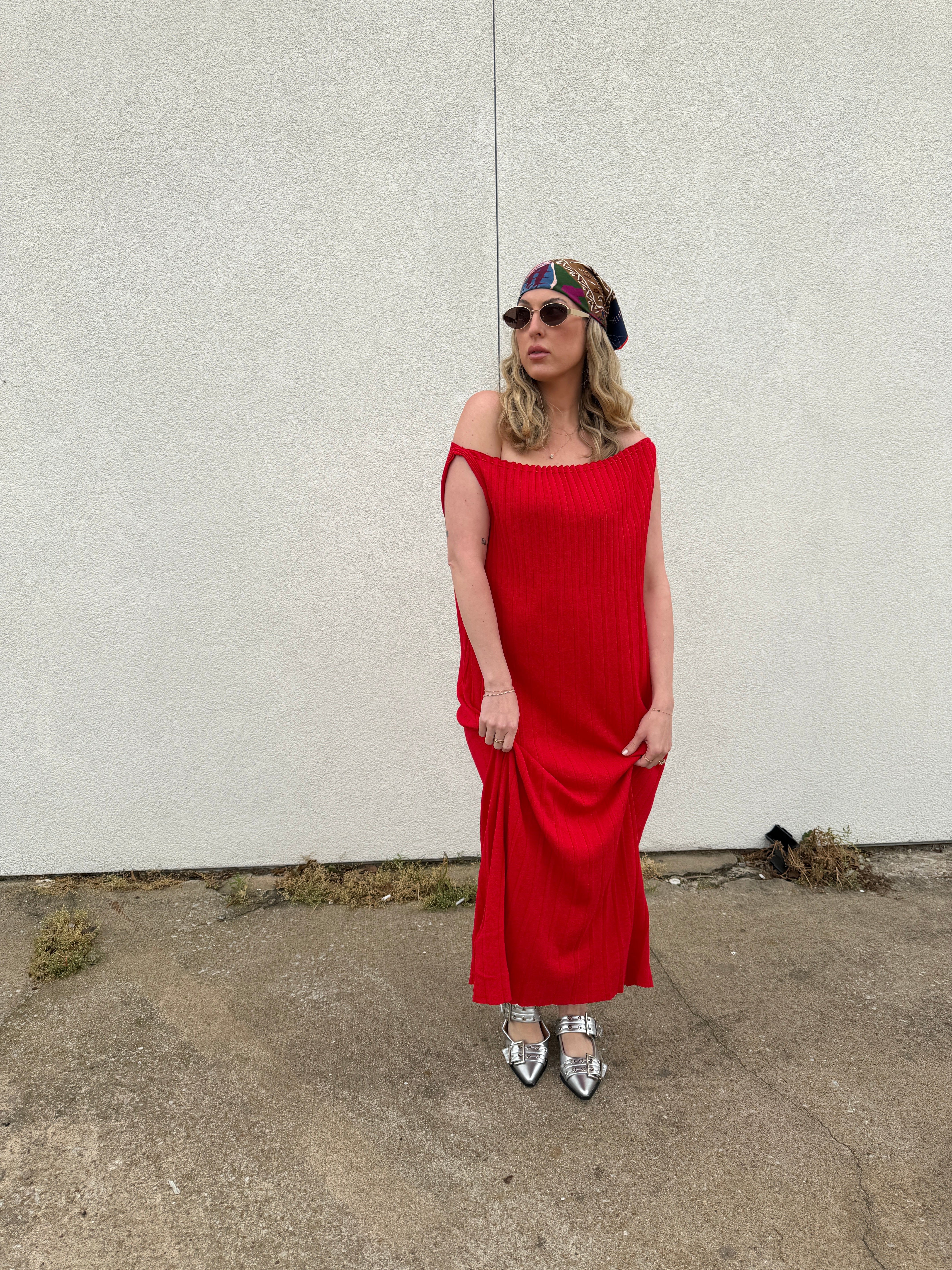 Jiji William Dress in Rouge