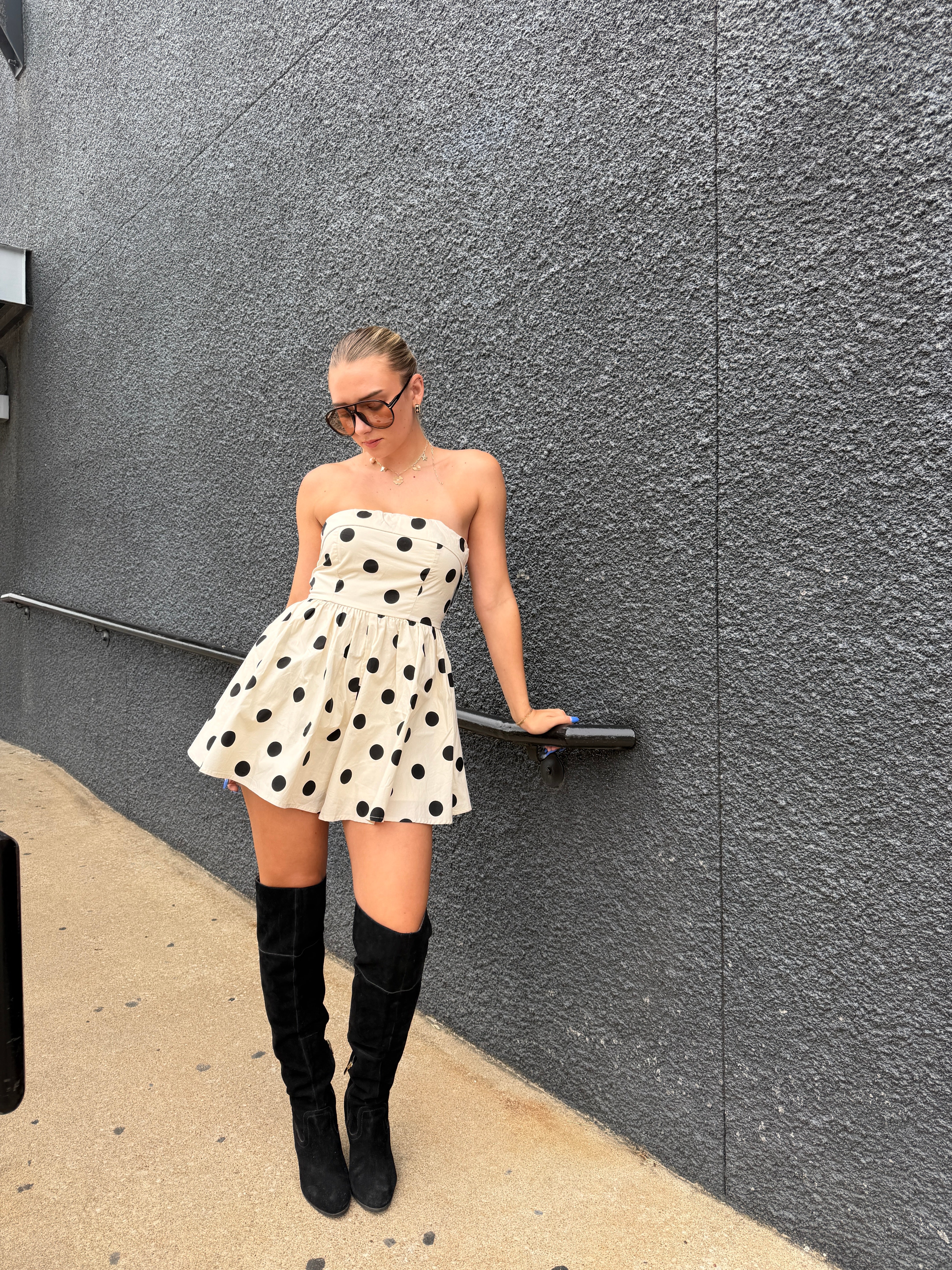 Paige Polka Dot Romper