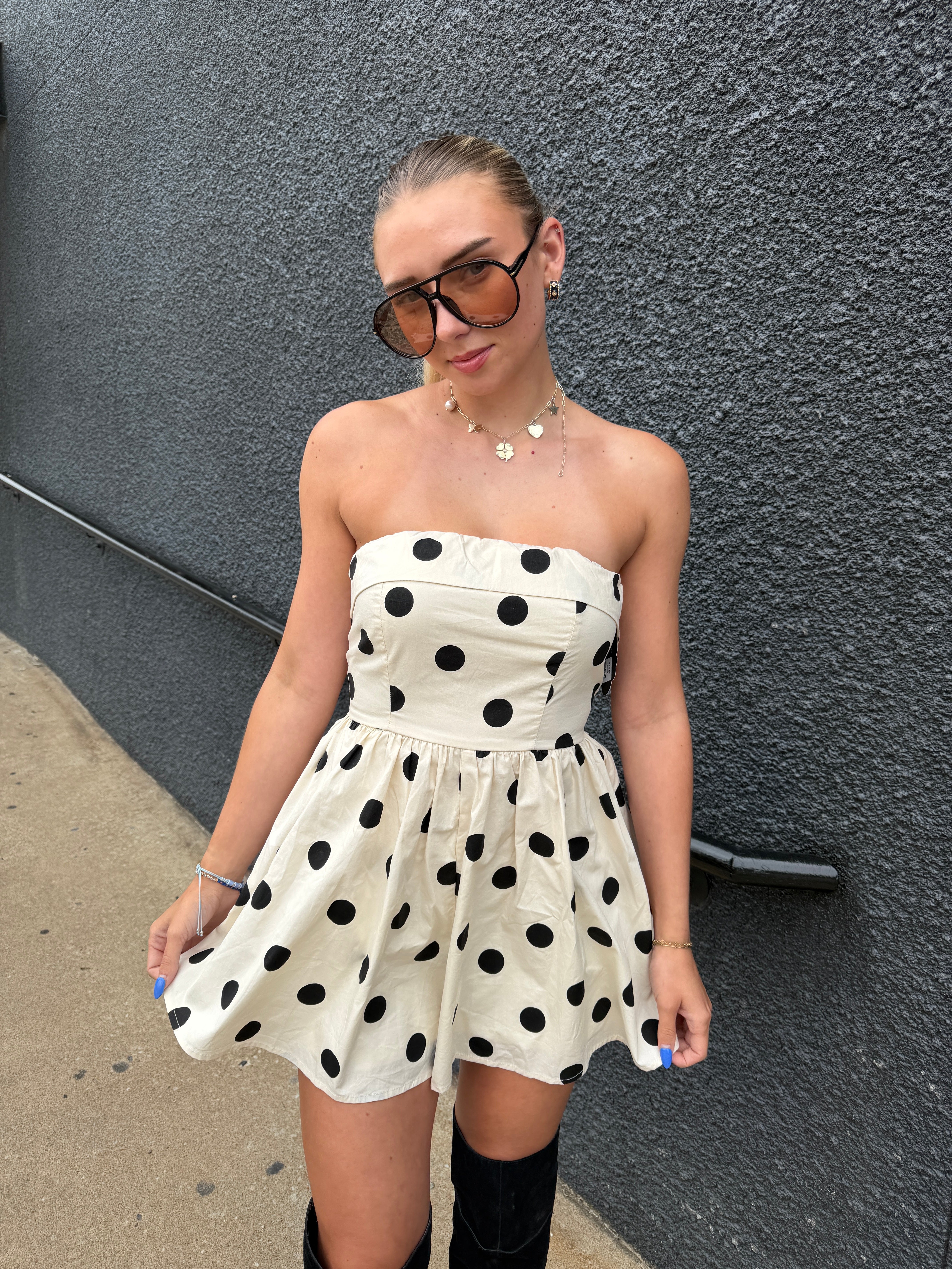 Paige Polka Dot Romper