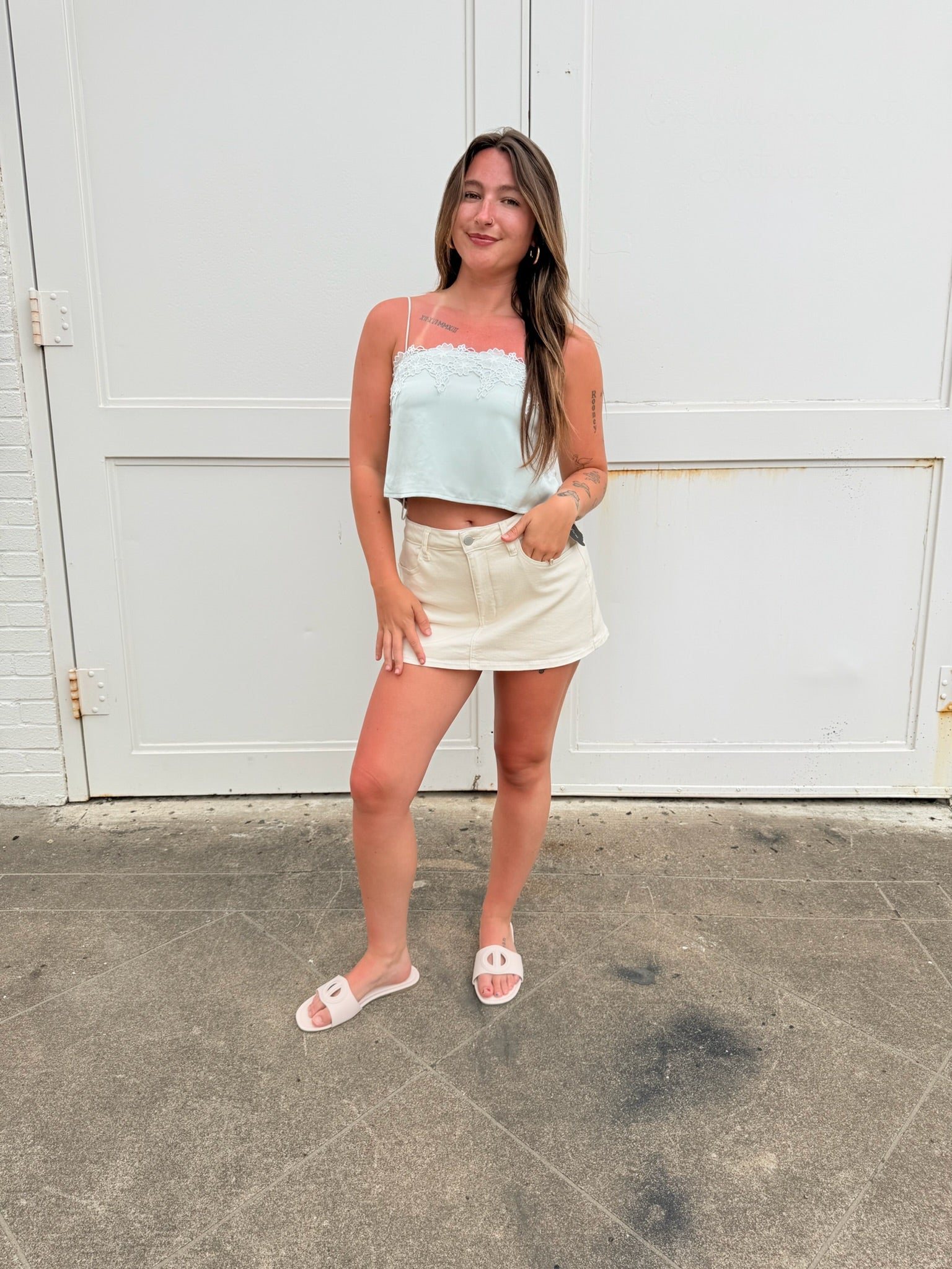 Mint to Be Lace Tank