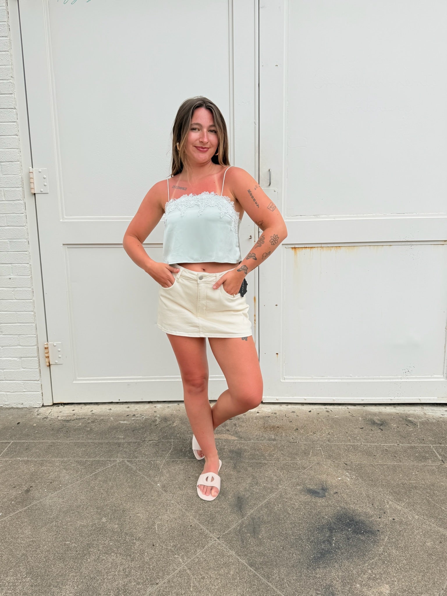 Mint to Be Lace Tank