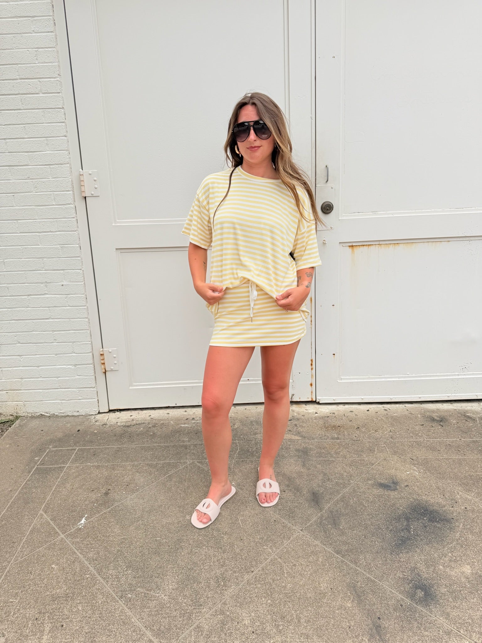 Weekender Stripe Top - Yellow