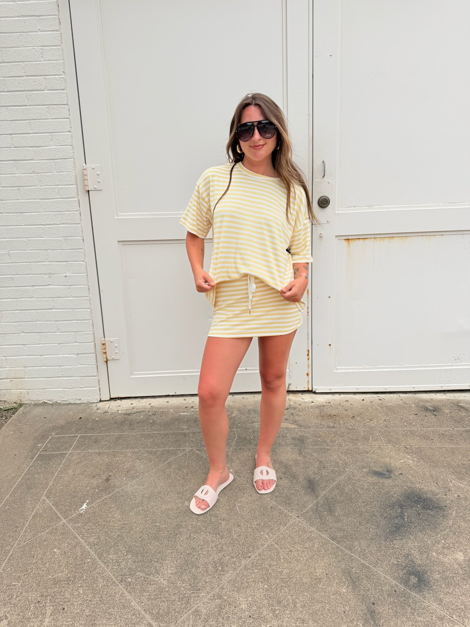 Weekender Stripe Top - Yellow