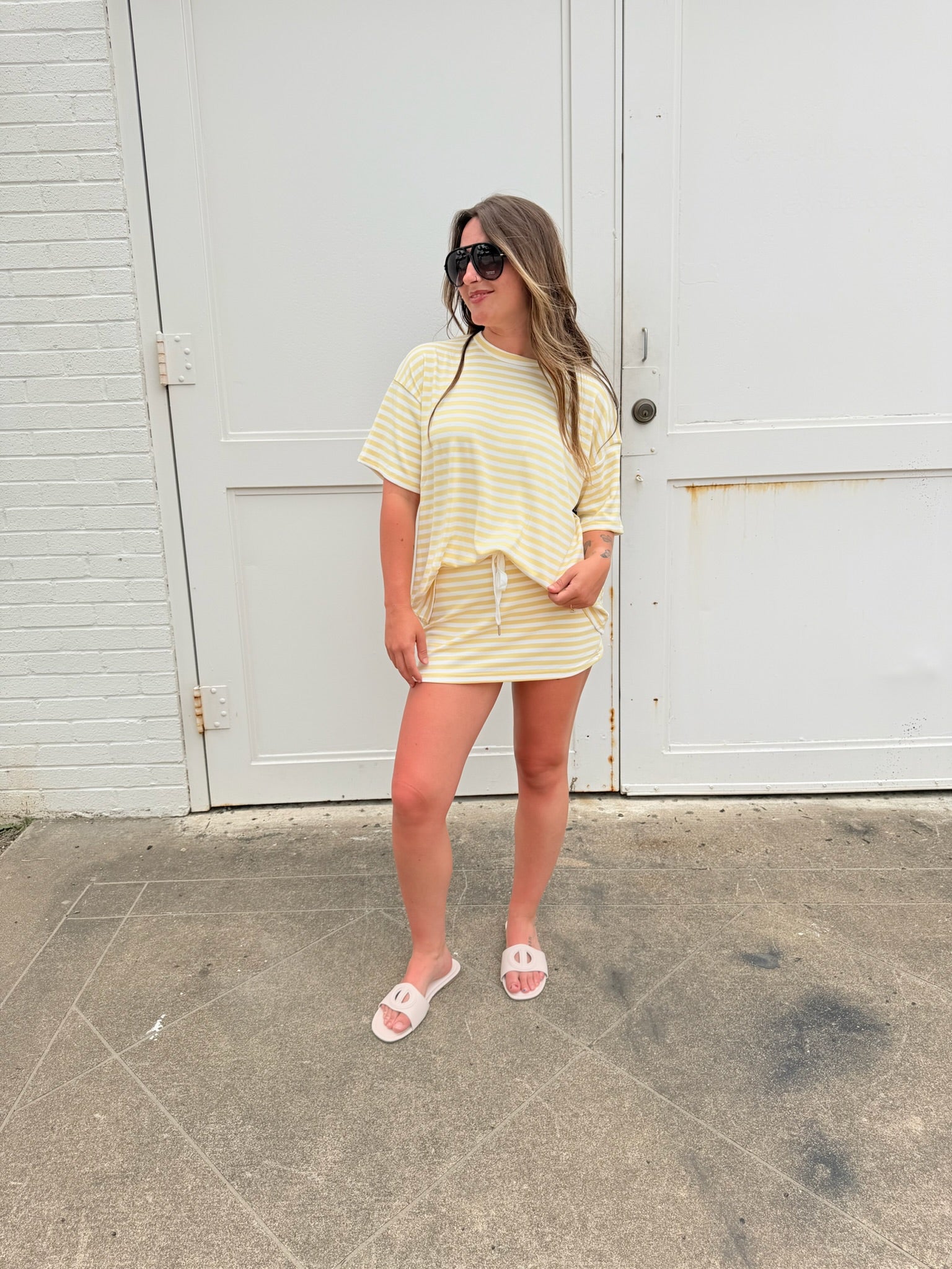 Weekender Stripe Top - Yellow