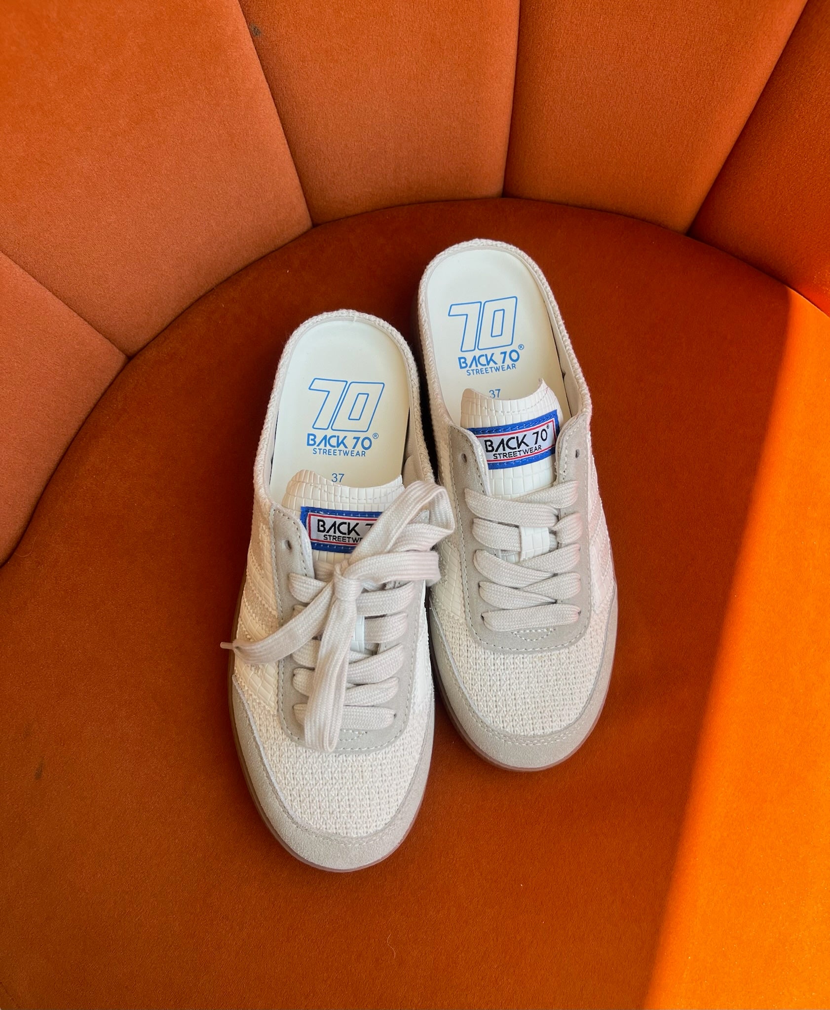 Back 70 Easter Backless Sneakers in Sacco Milk