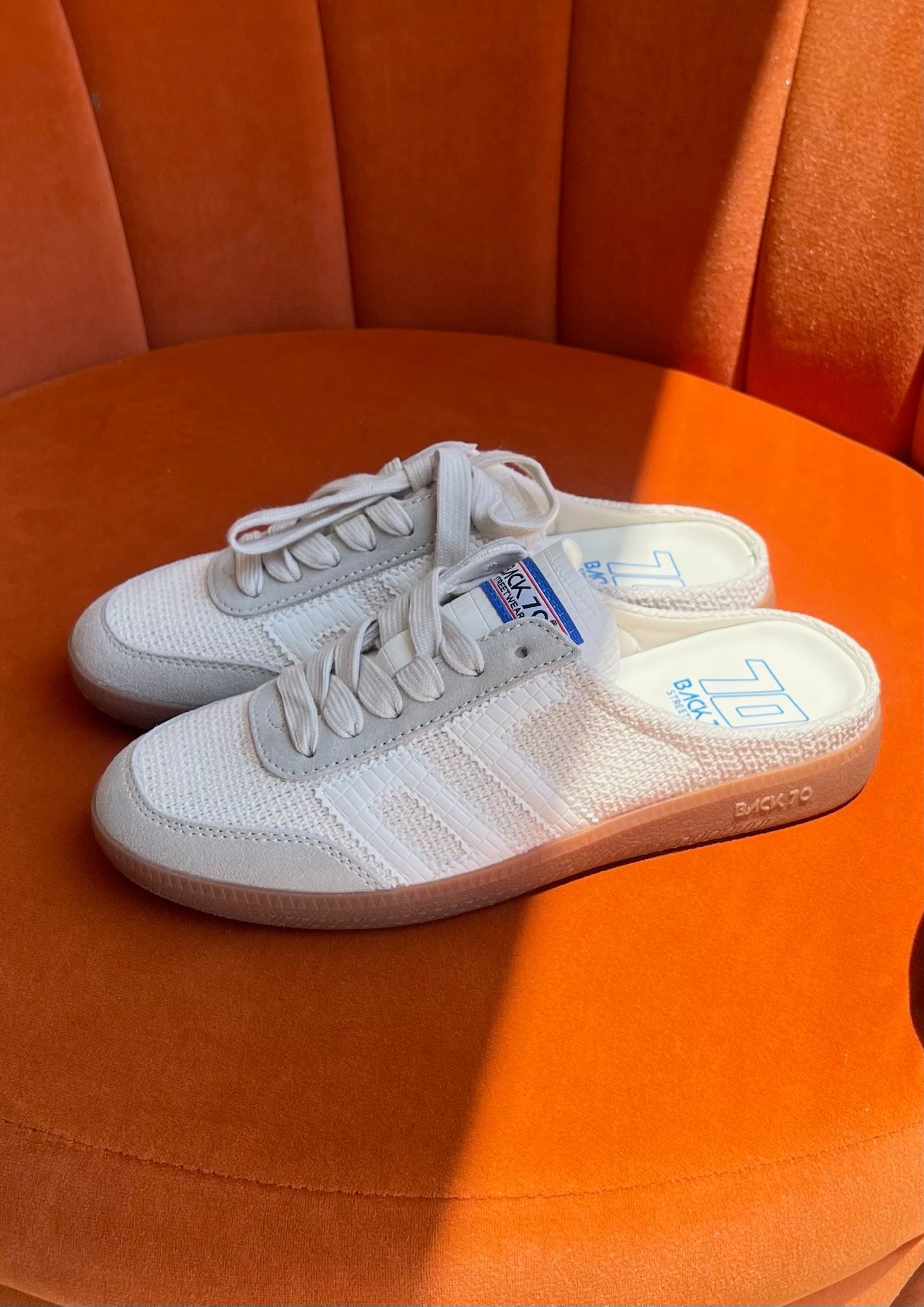 Back 70 Easter Backless Sneakers in Sacco Milk