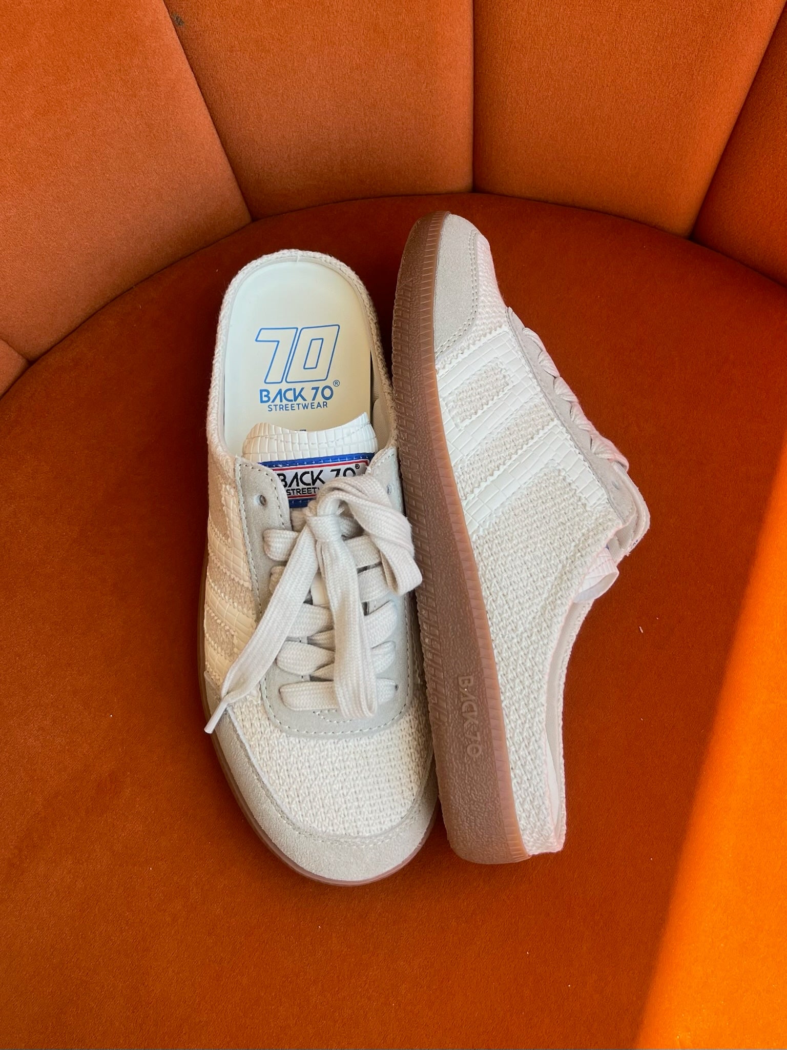 Back 70 Easter Backless Sneakers in Sacco Milk