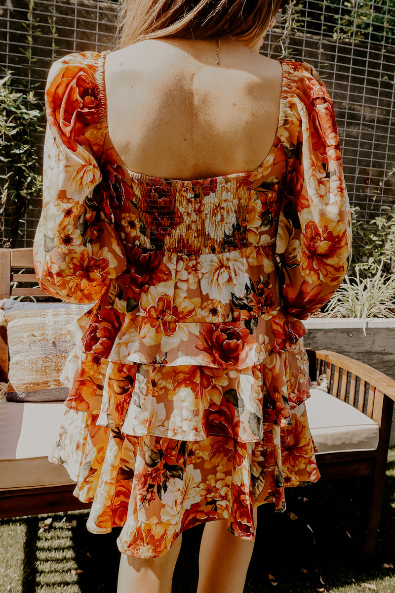 Buddylove Jodi Ruffle Mini Dress - Harvest