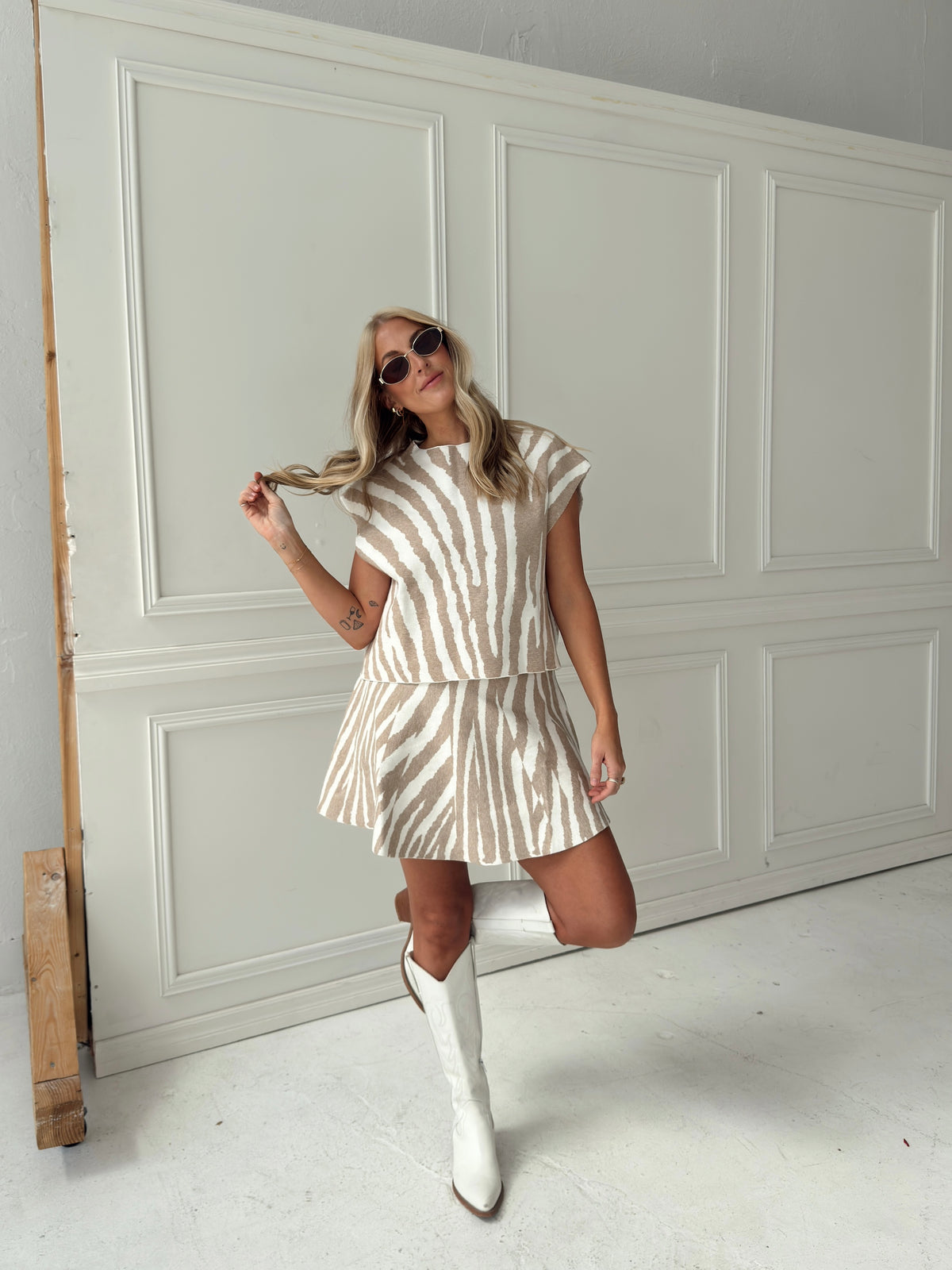 Grace Tiger Sweater Skirt