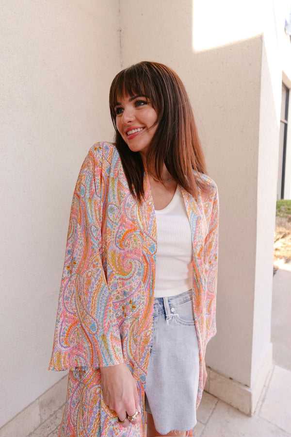 Summer Paisley Kimono