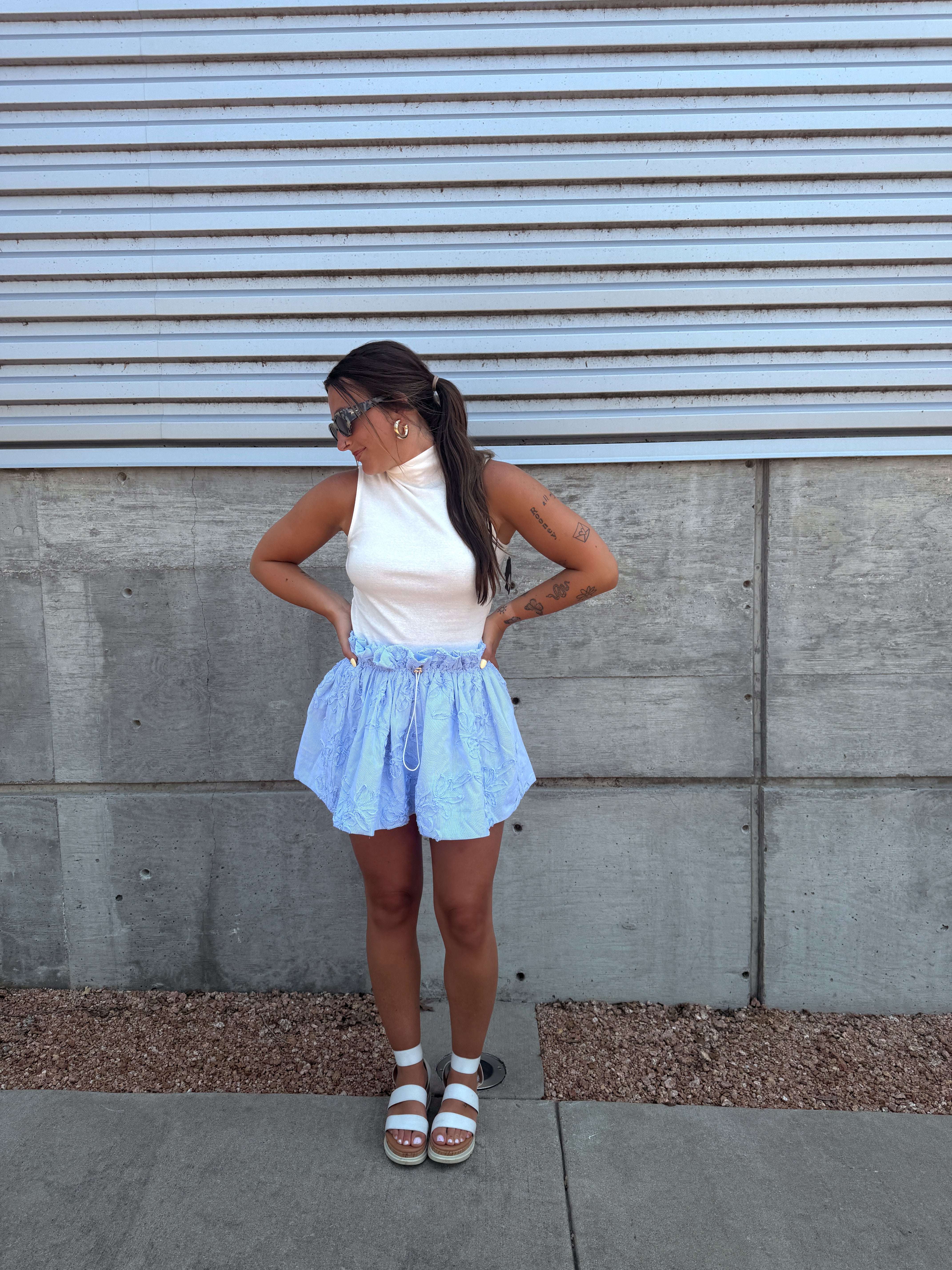 Serena Blue Skirt