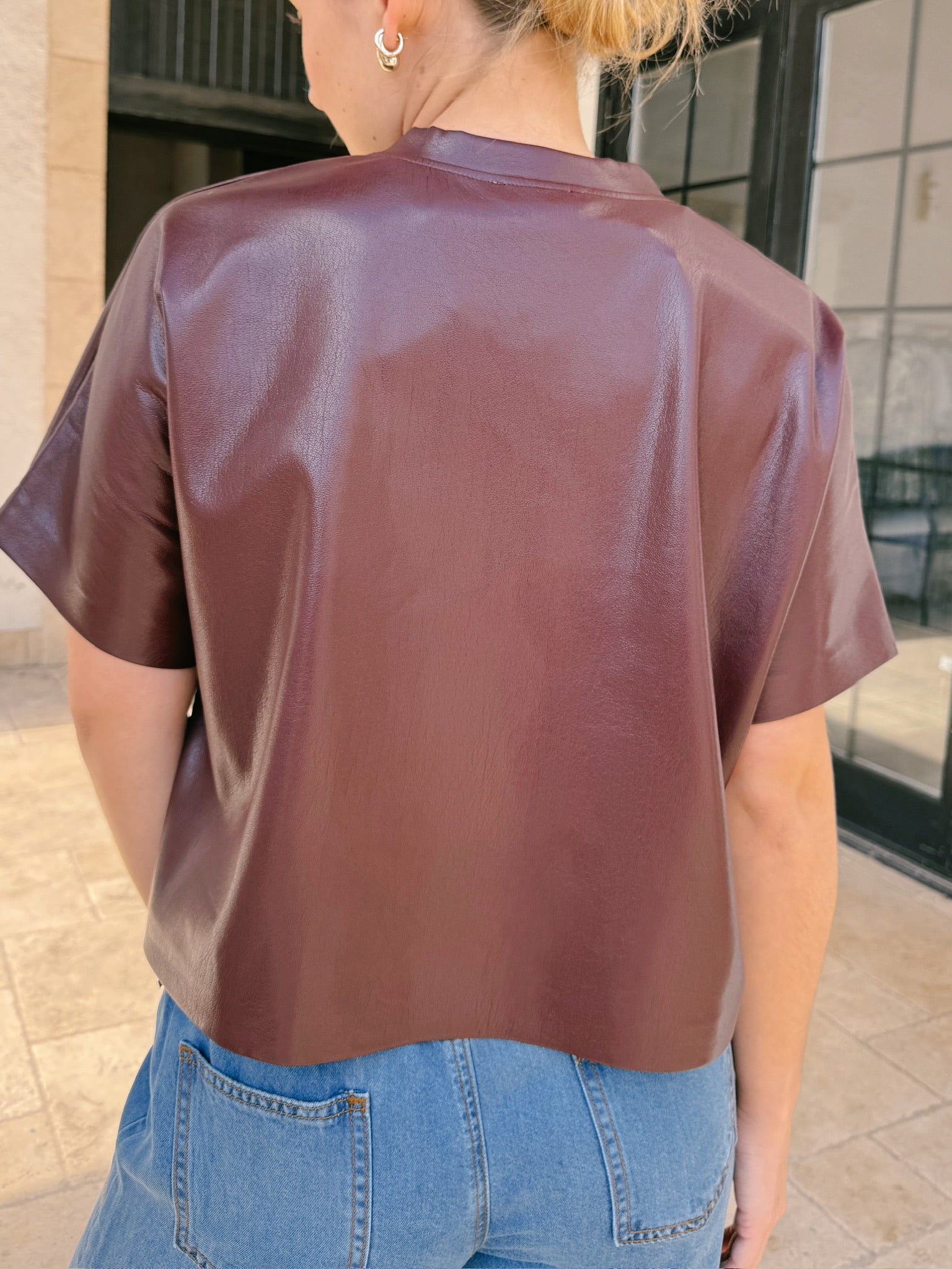 Frnch Bazin T-Shirt - Bordeaux