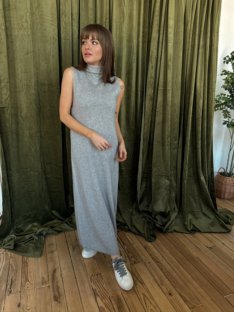 Maeva Sweater Maxi - Heather Grey