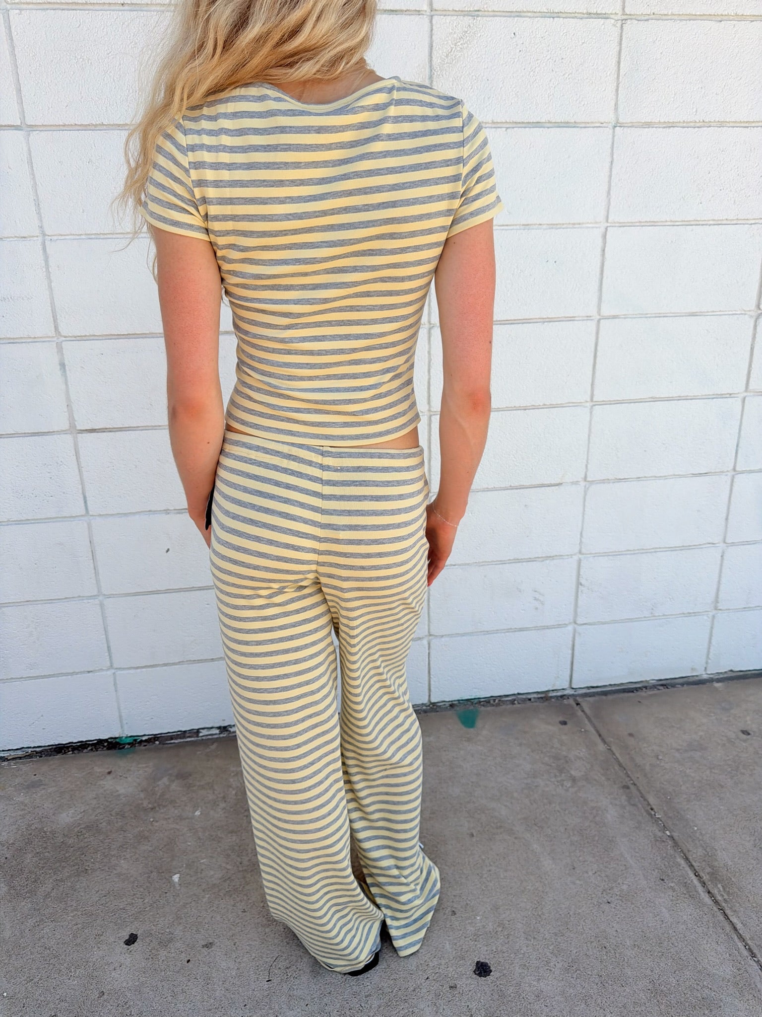 PRE-ORDER (ETA 6/12) Brady Striped Button Up Top