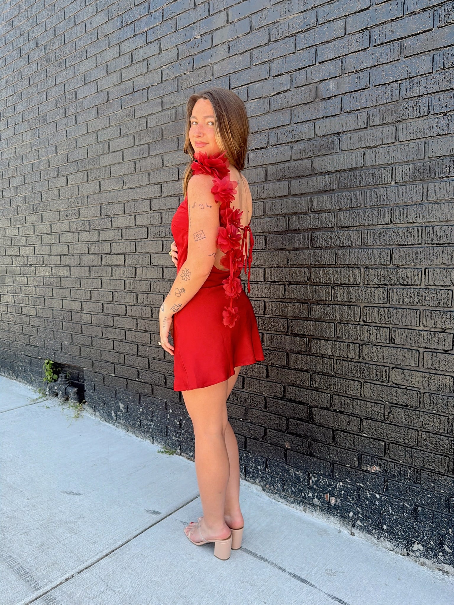It Girl Satin Mini Dress