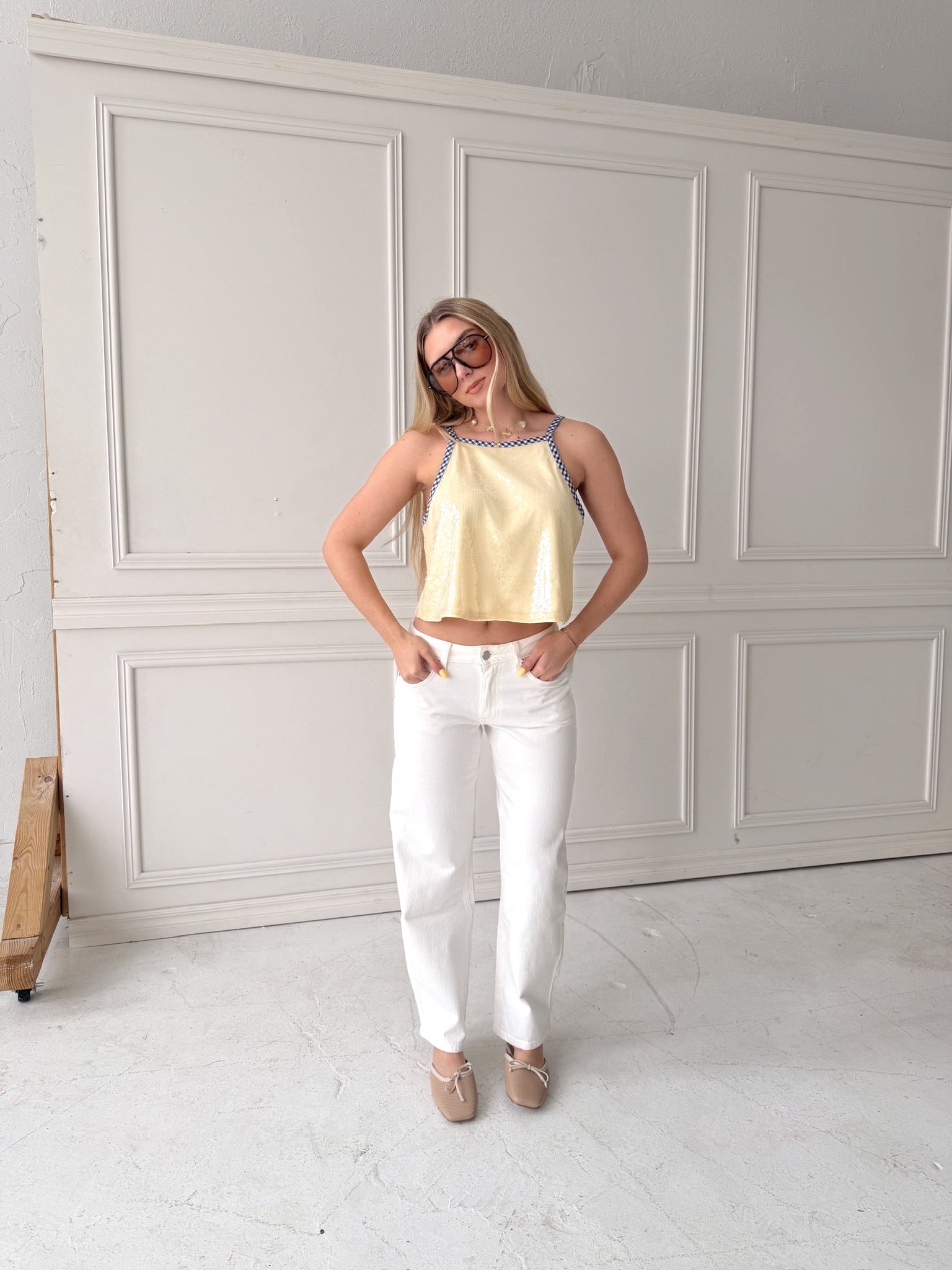 Weekender White Barrel Denim