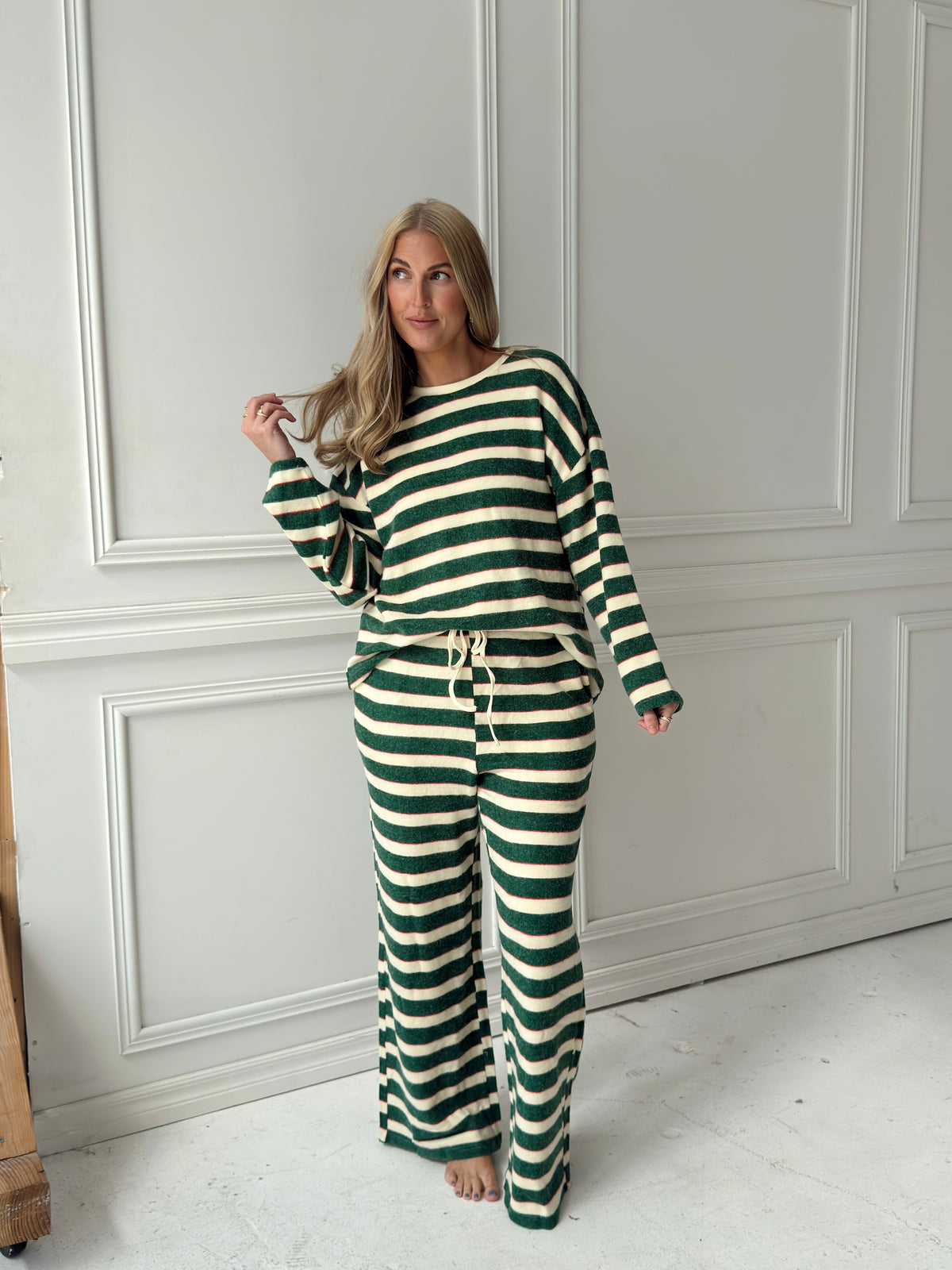 Colbie Green Stripe Lounge Set
