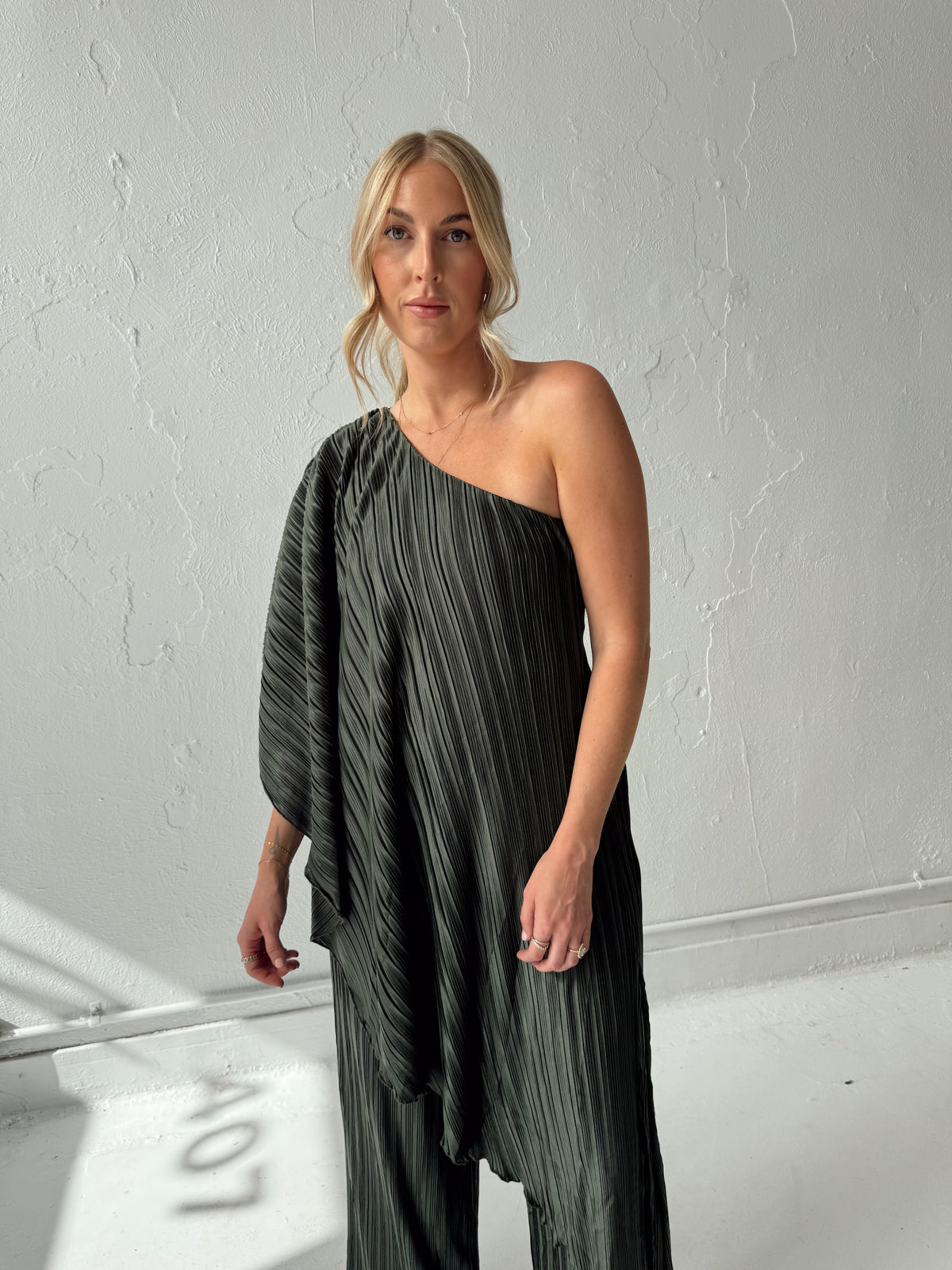 Iris Pleated Two Piece Set