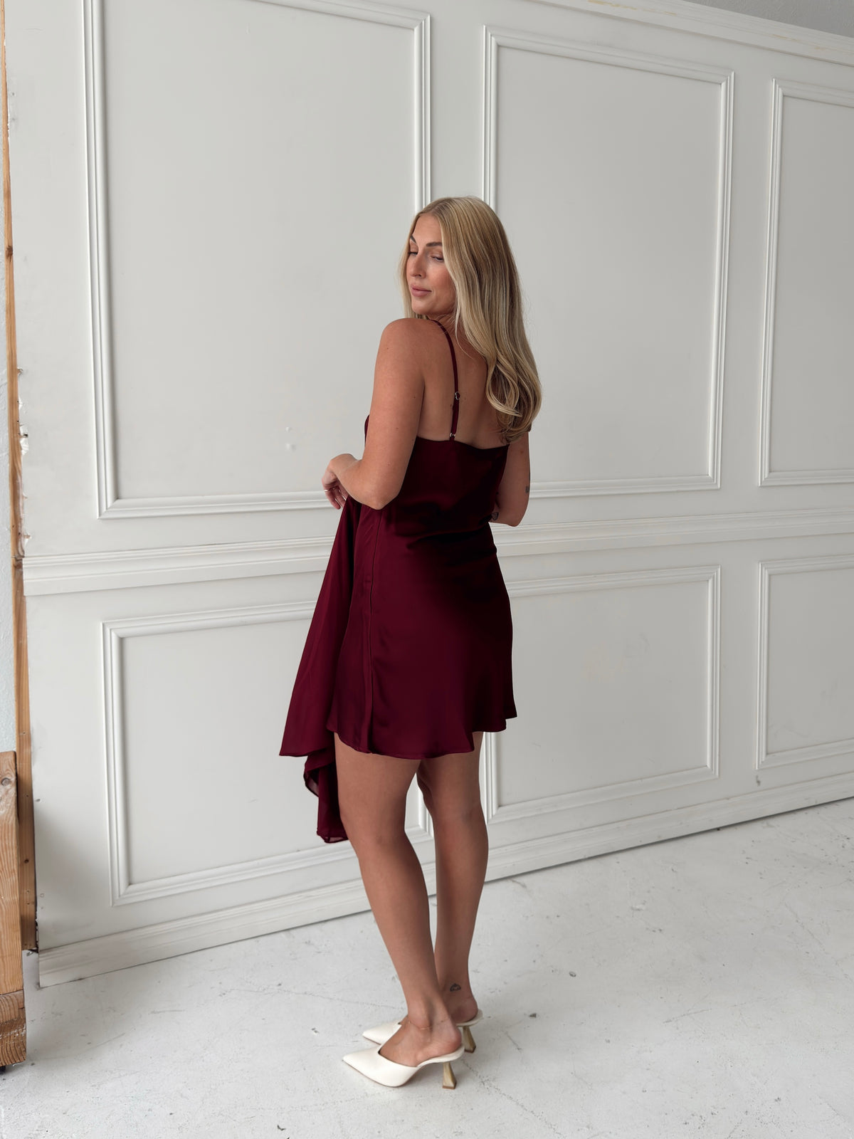 Caysie Sheer Cape Mini Dress