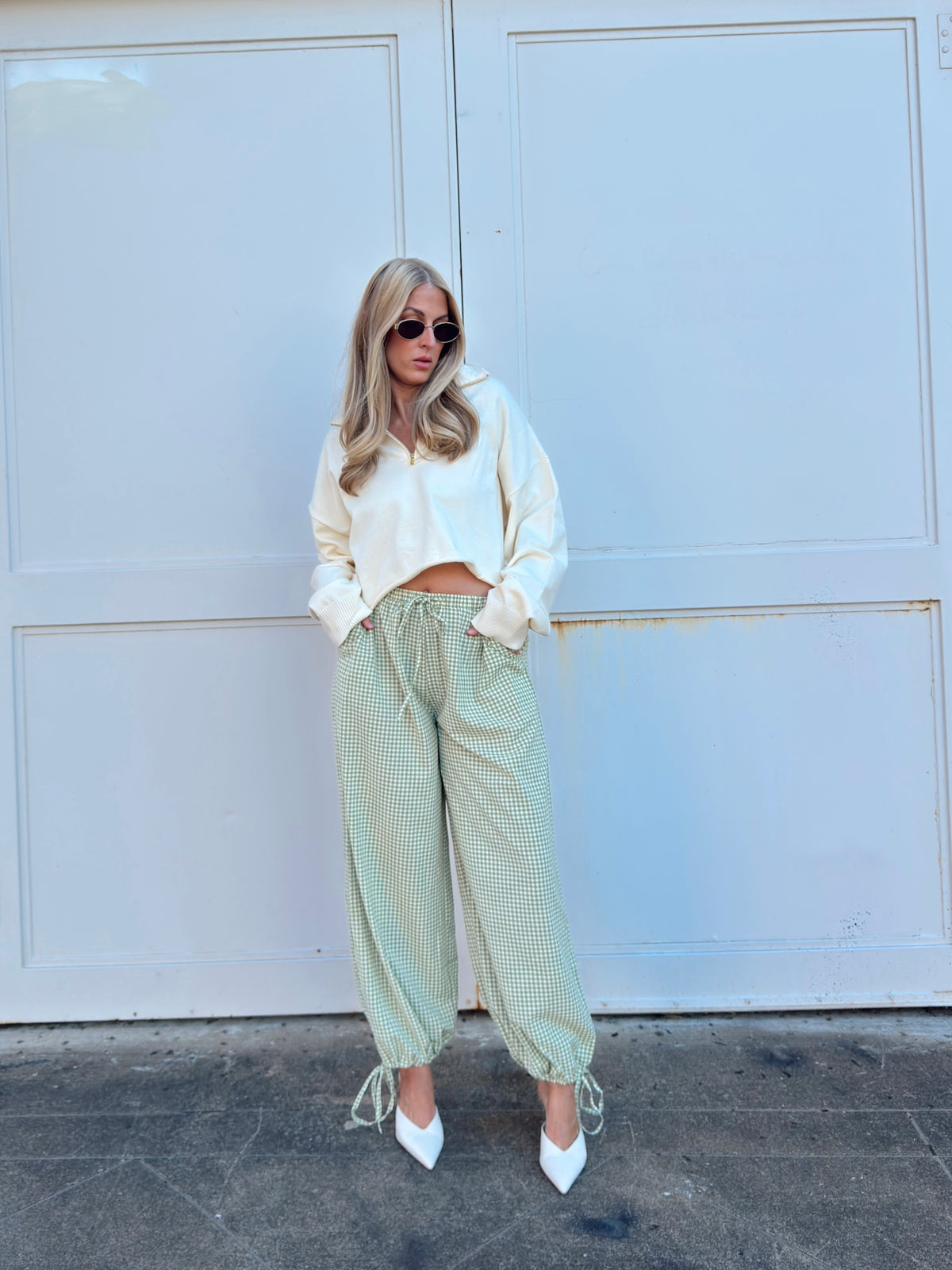 Gina Gingham Joggers