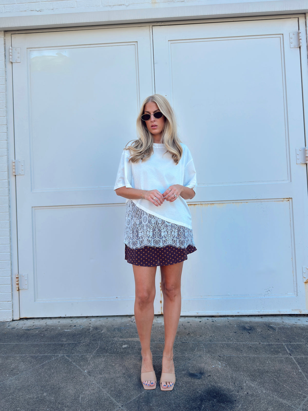 Taylor Polka Dot Mini Skort