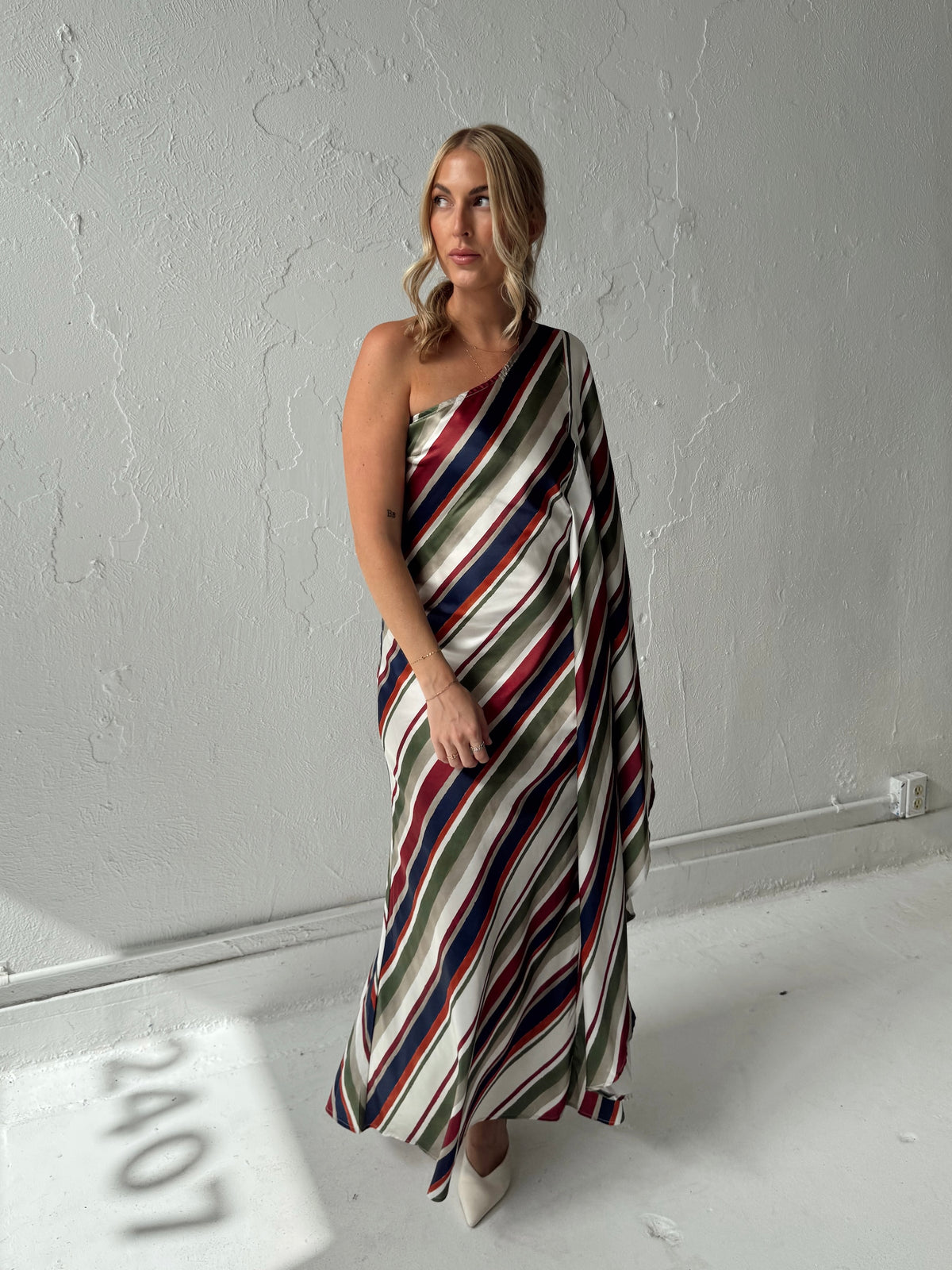 Dani Diagonal Caftan Maxi Dress