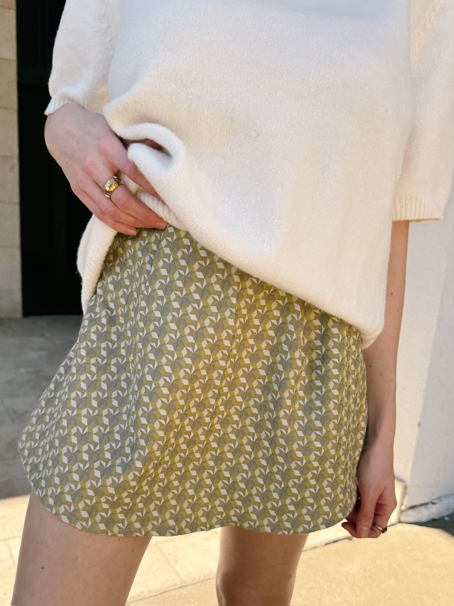 Sincerely Ours As Always Mini Skort - Jacquard