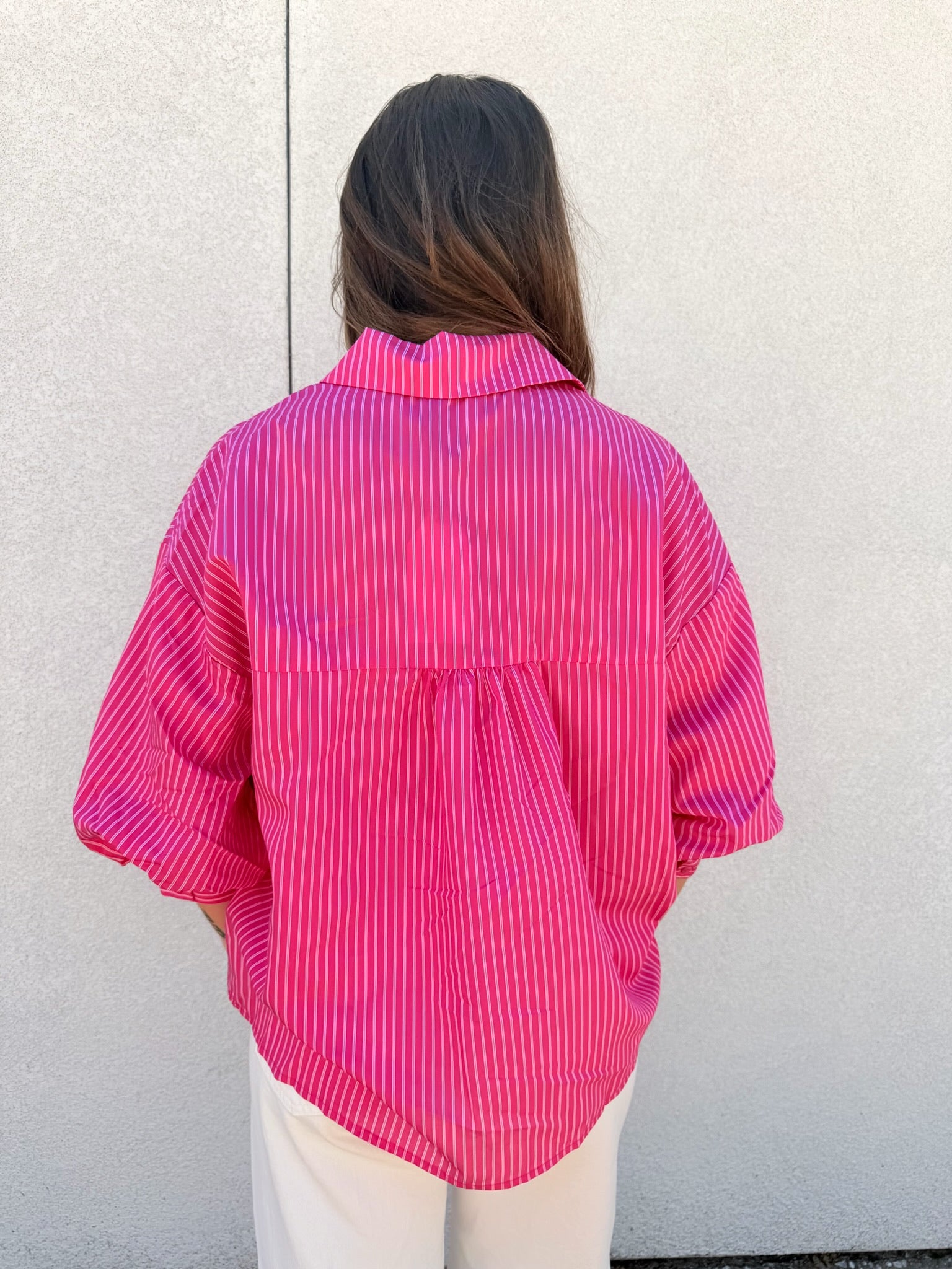 English Factory Striped Balloon Sleeves Shirt