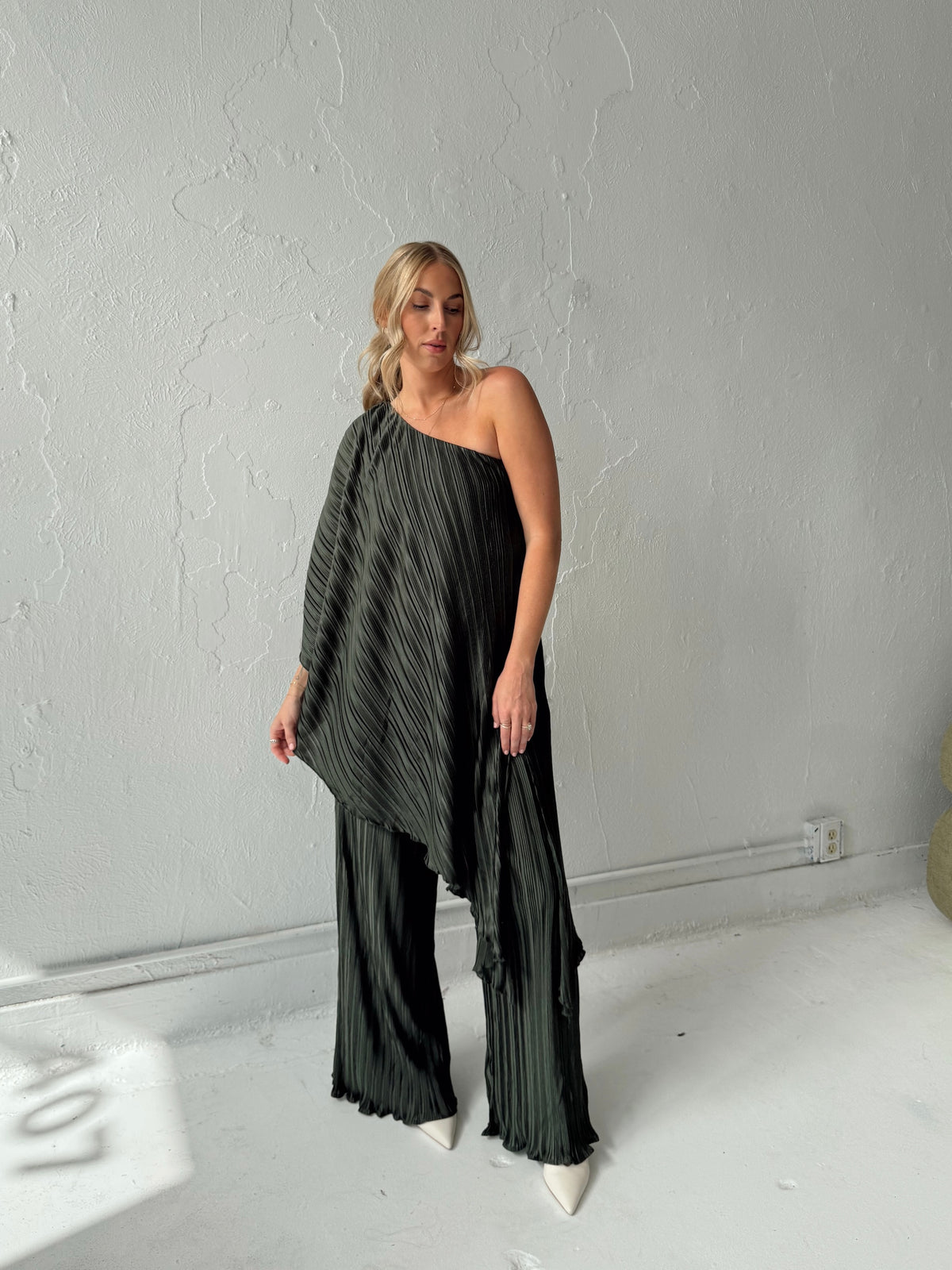 Iris Pleated Two Piece Set
