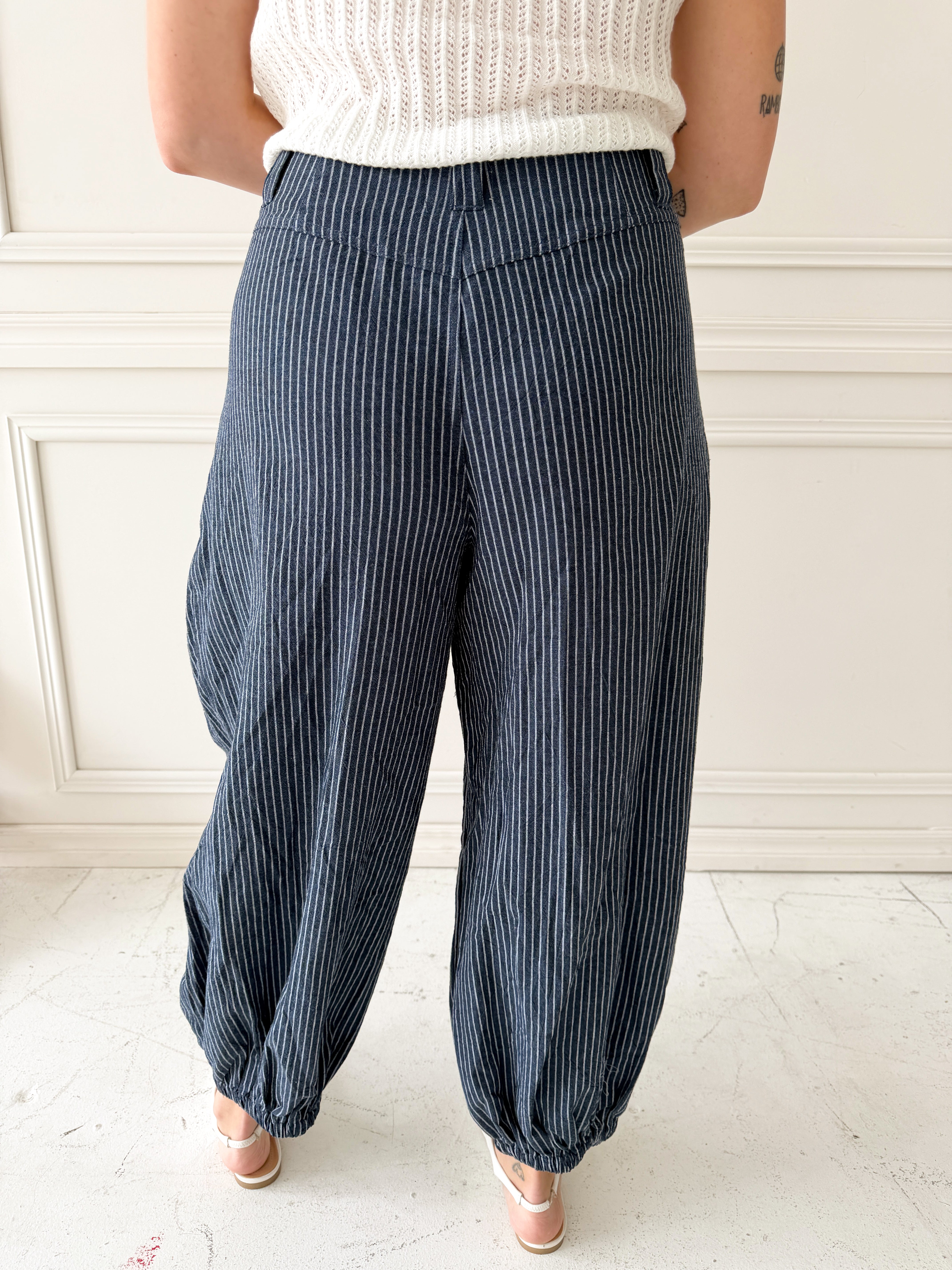 Sidney Stripe Balloon Pant