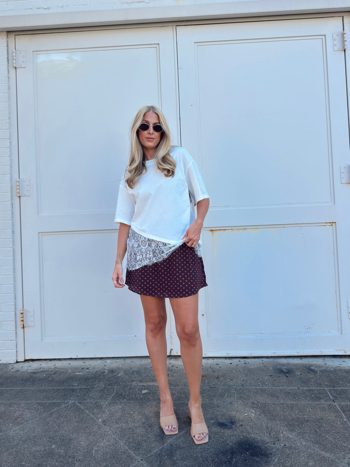 Taylor Polka Dot Mini Skort