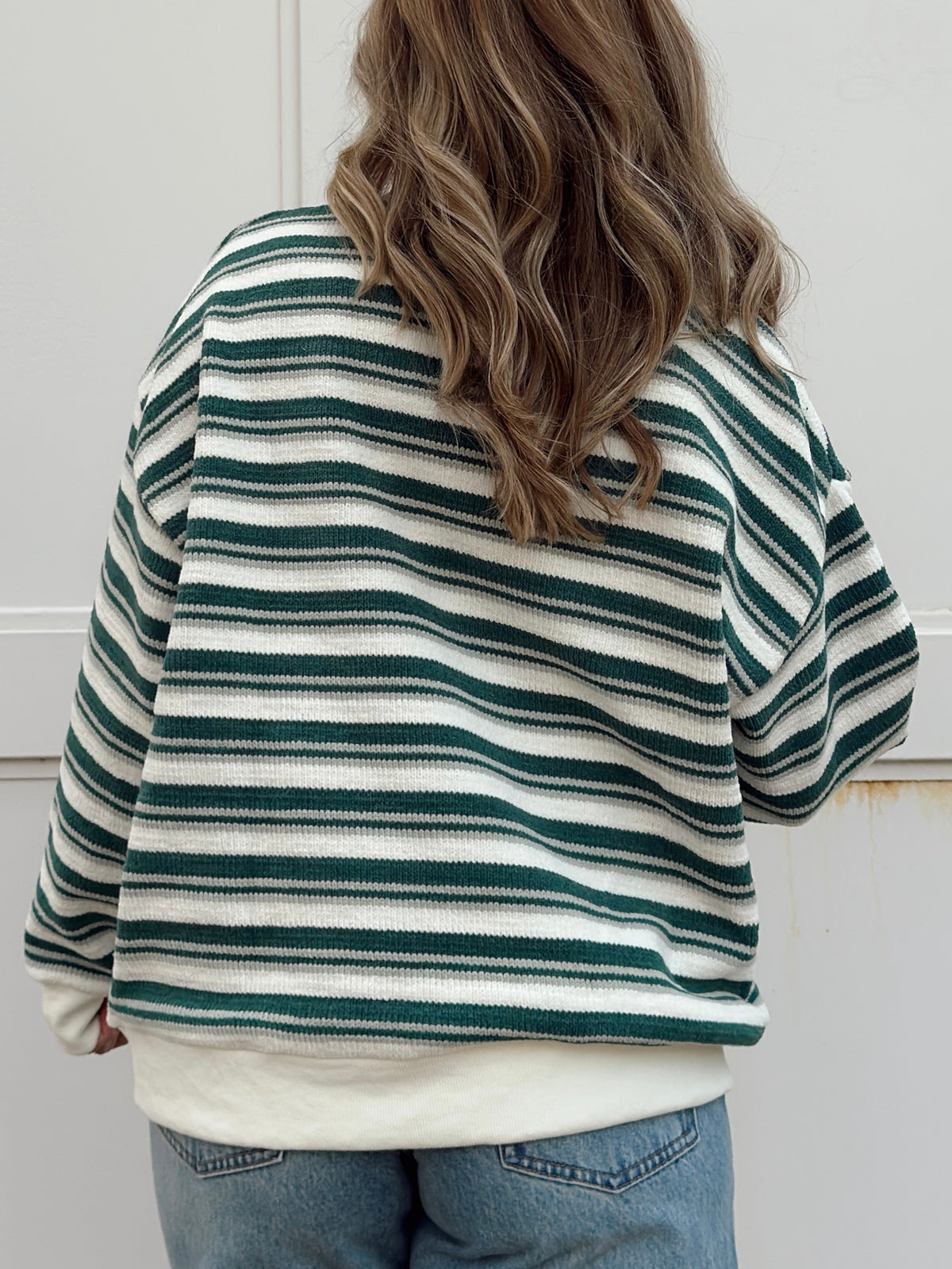 Sidney Striped Mock Neck Sweater
