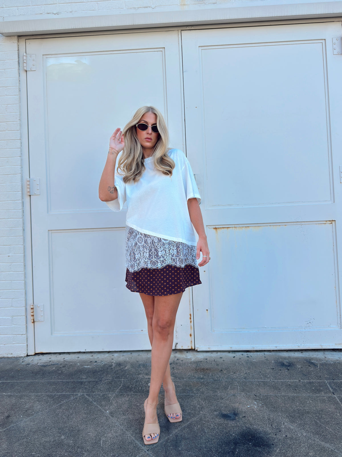 Taylor Polka Dot Mini Skort