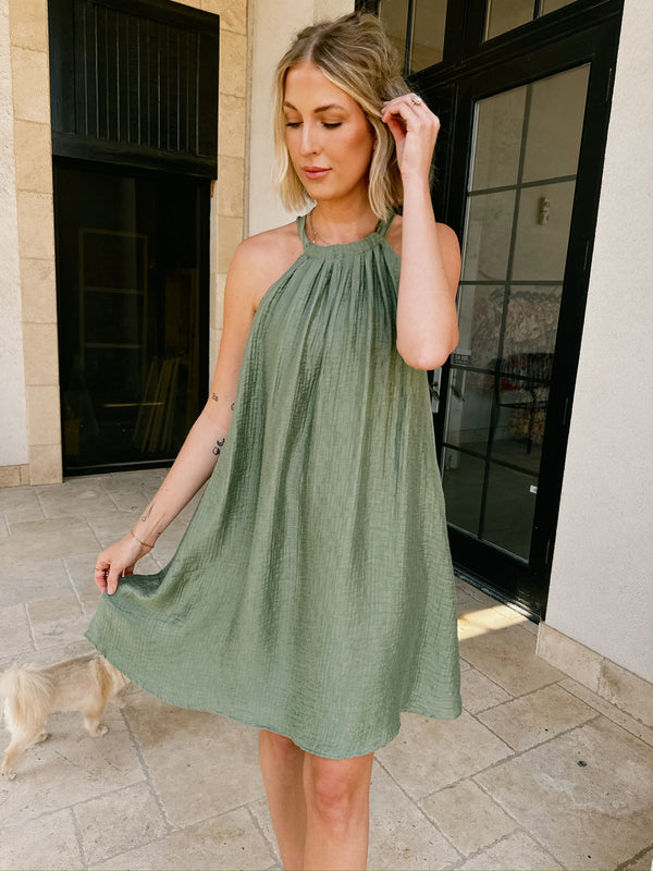 Frnch Alisier Dress - Pistachio