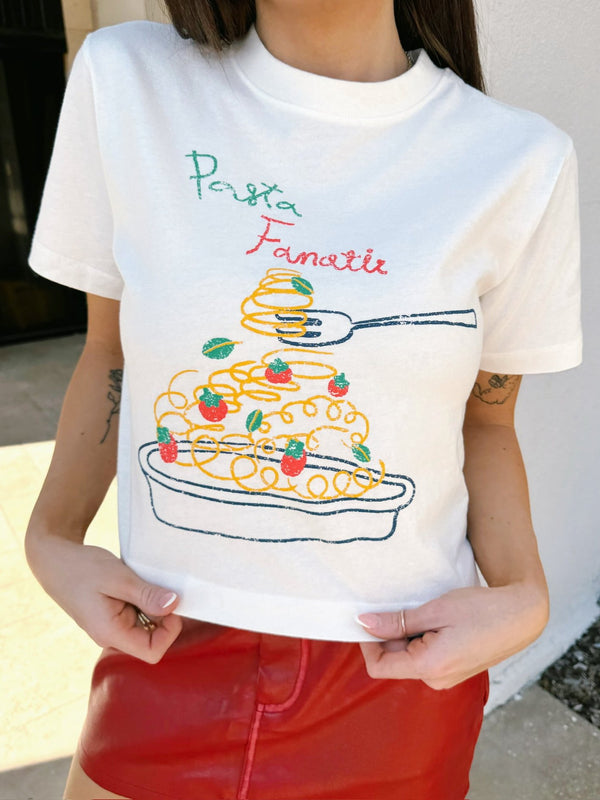 Pasta Fanatic Crop Tee