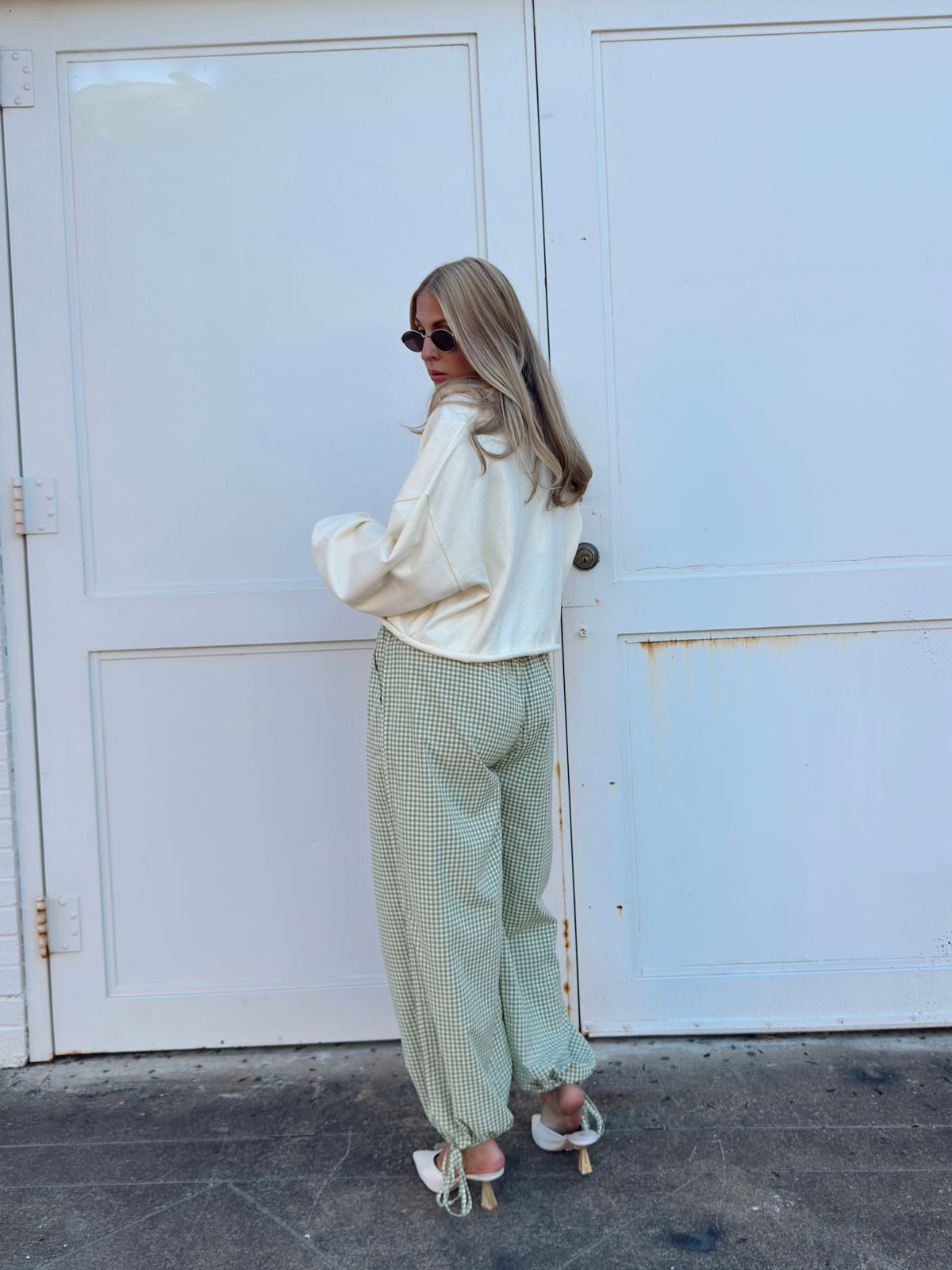 Gina Gingham Joggers